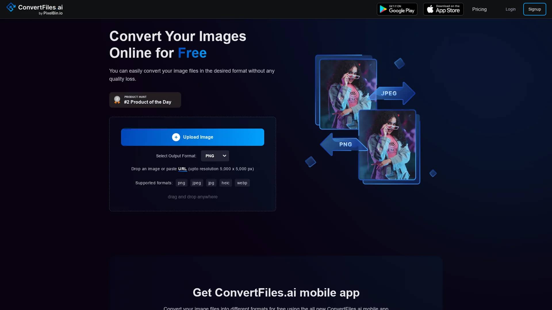 convertfiles-ai homepage