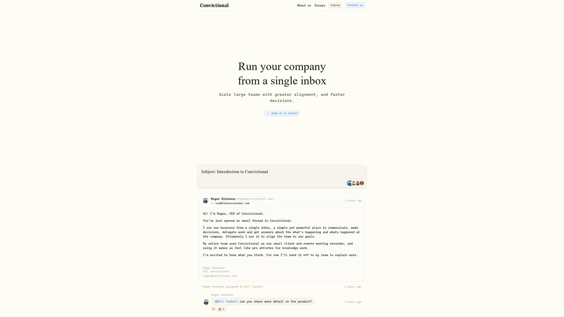 convictional homepage
