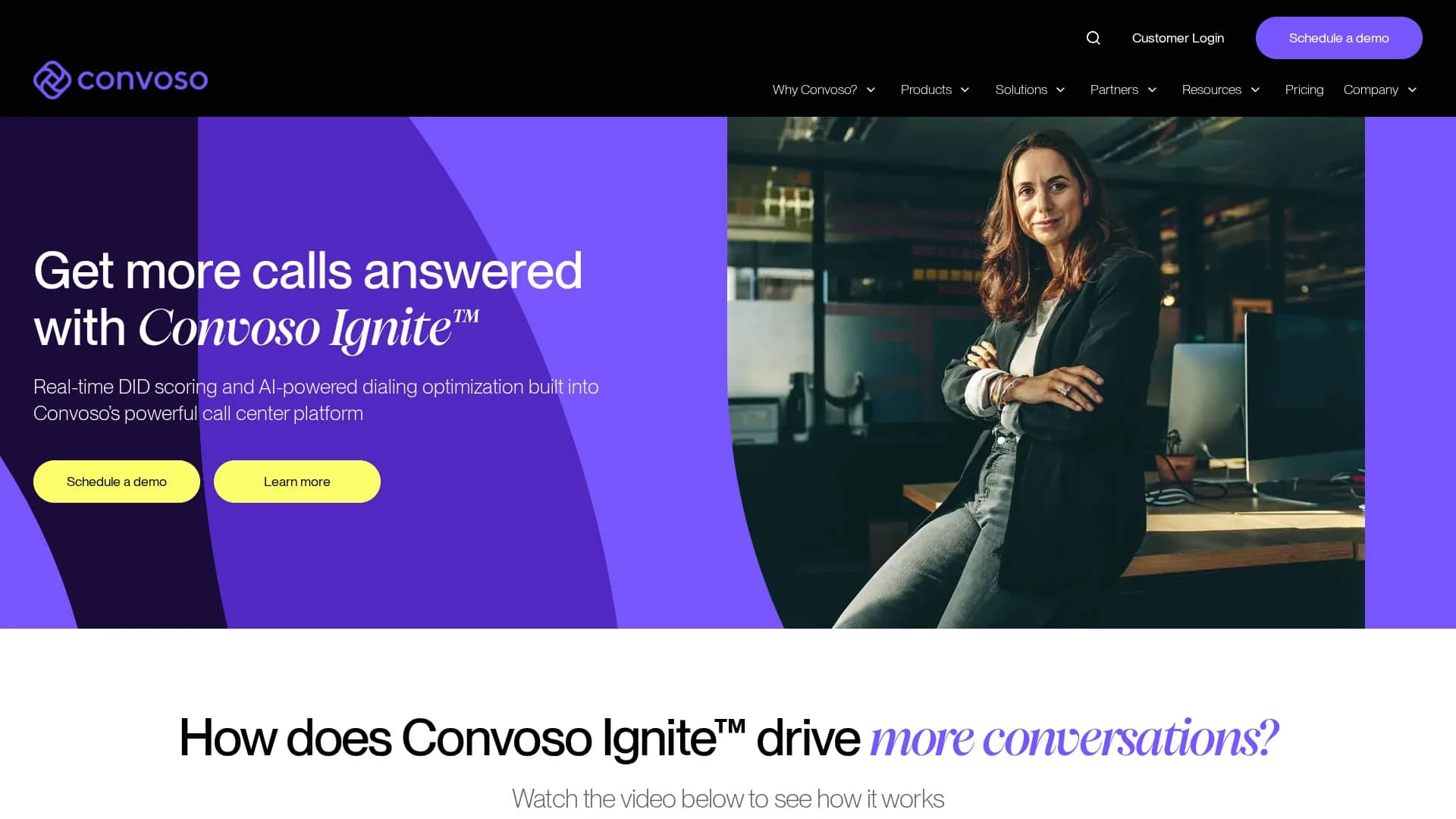 convoso homepage