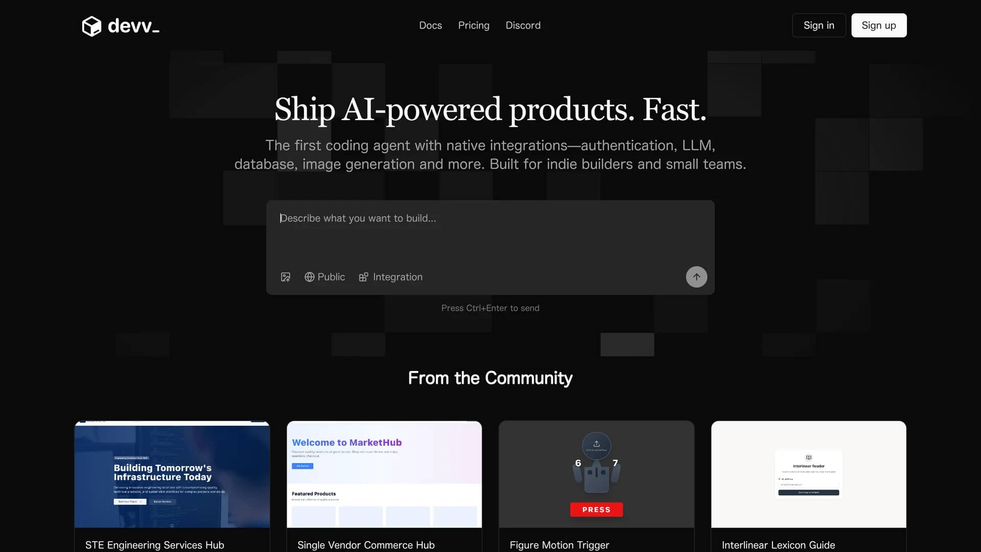 copilot-hub homepage