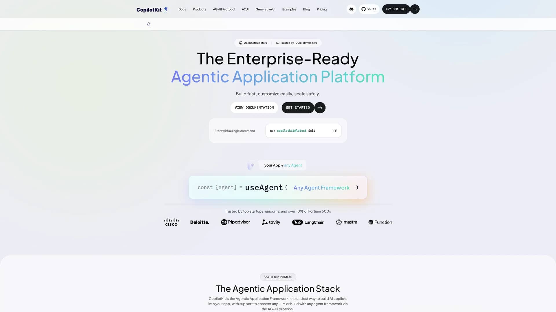 copilotkit homepage