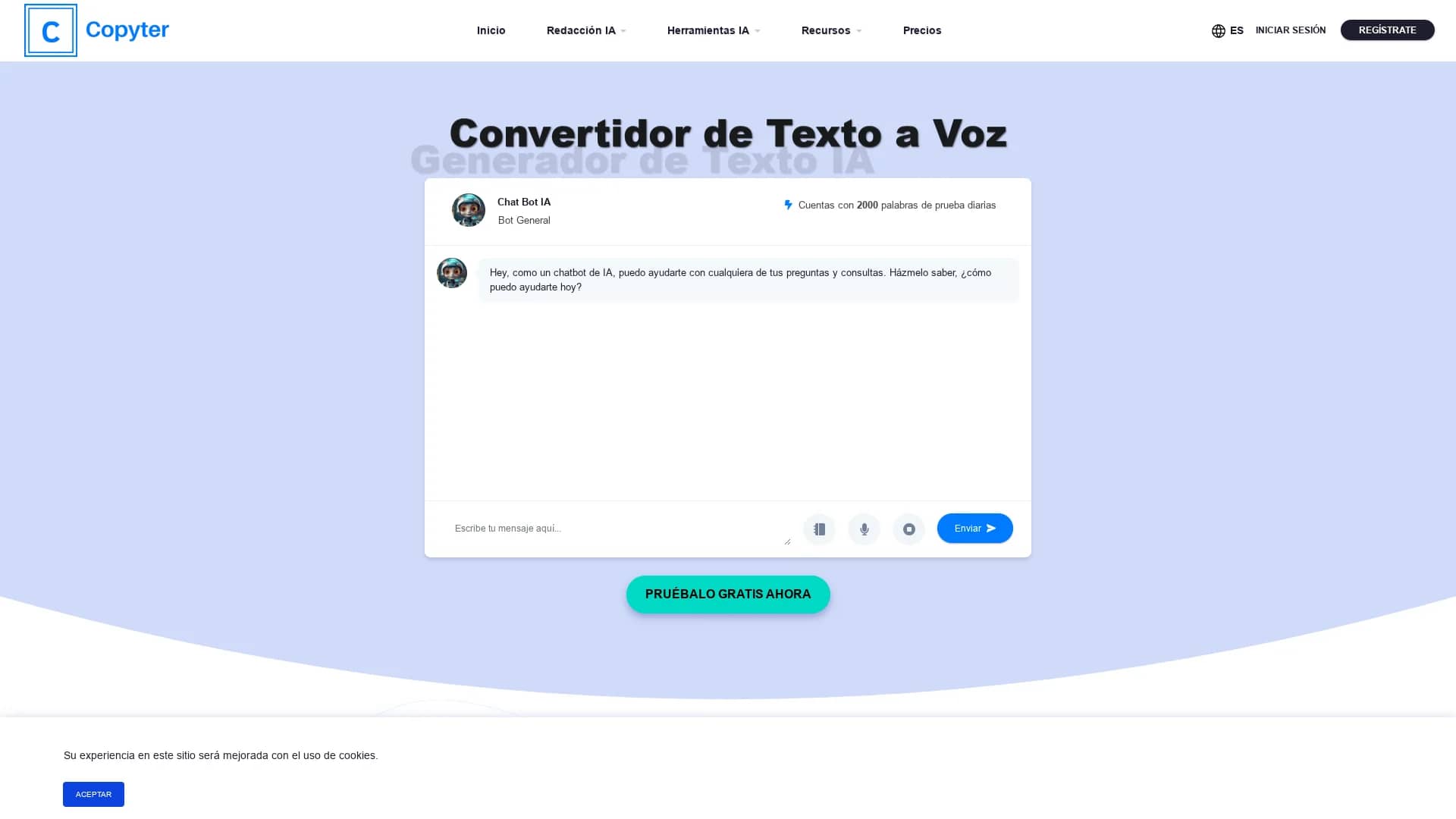 copyter homepage