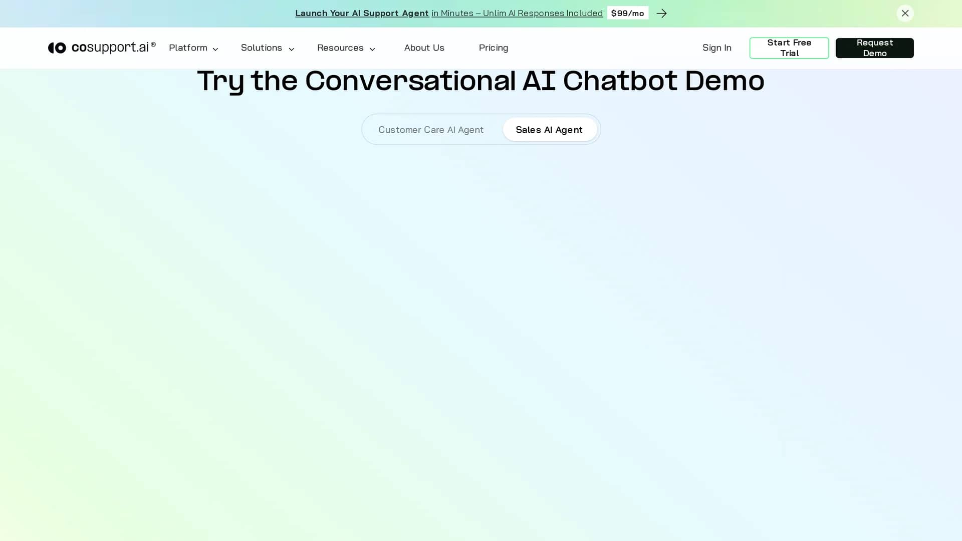 cosupport-ai homepage