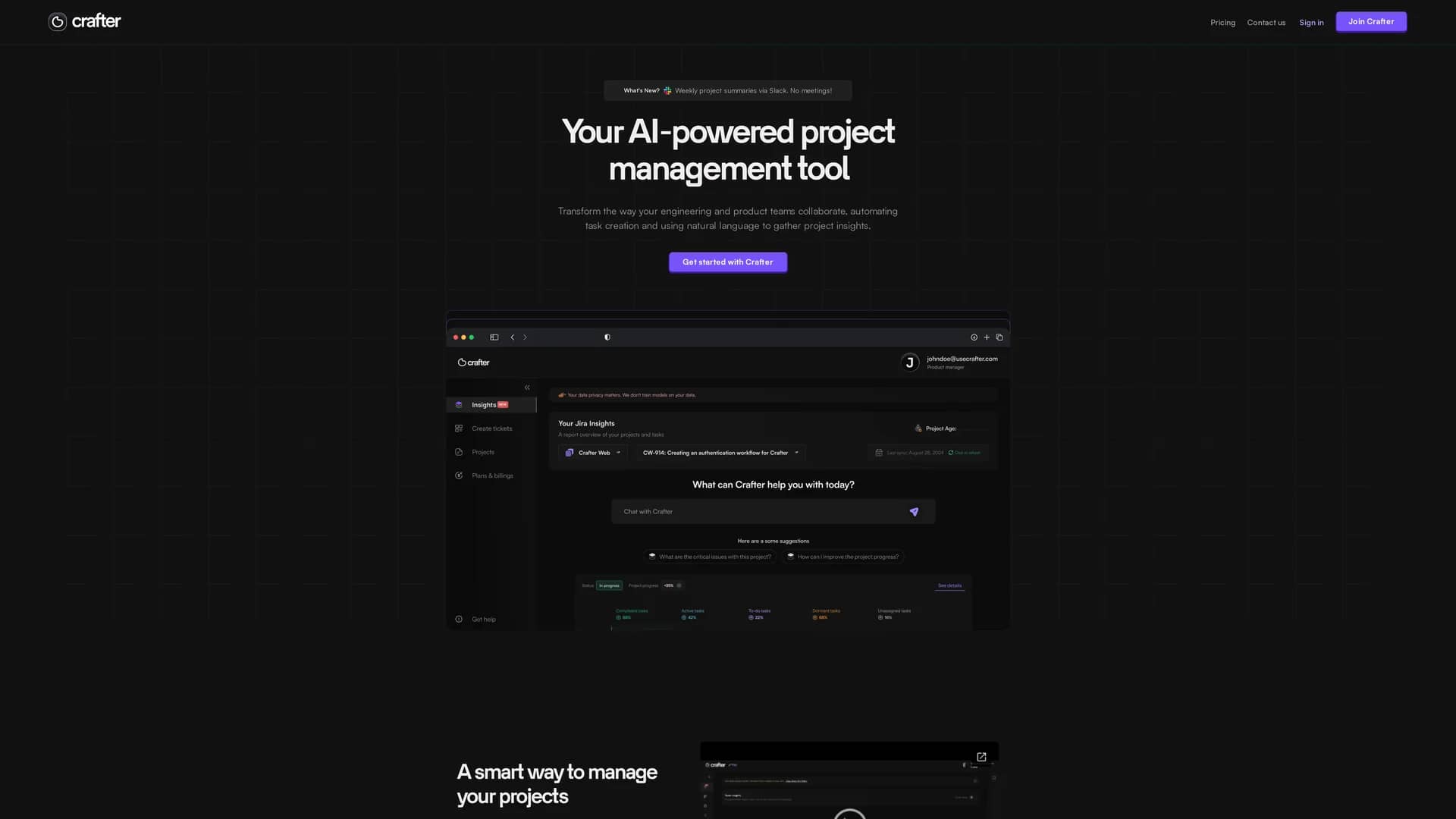 crafter homepage