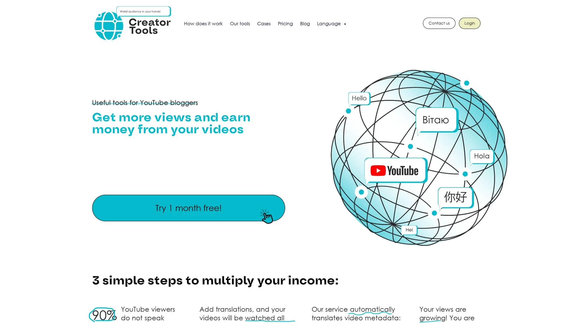 creator-tools homepage