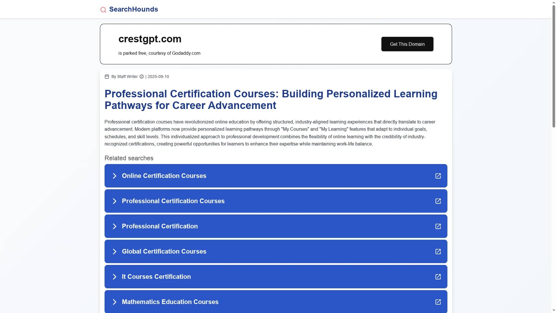 crestgpt homepage