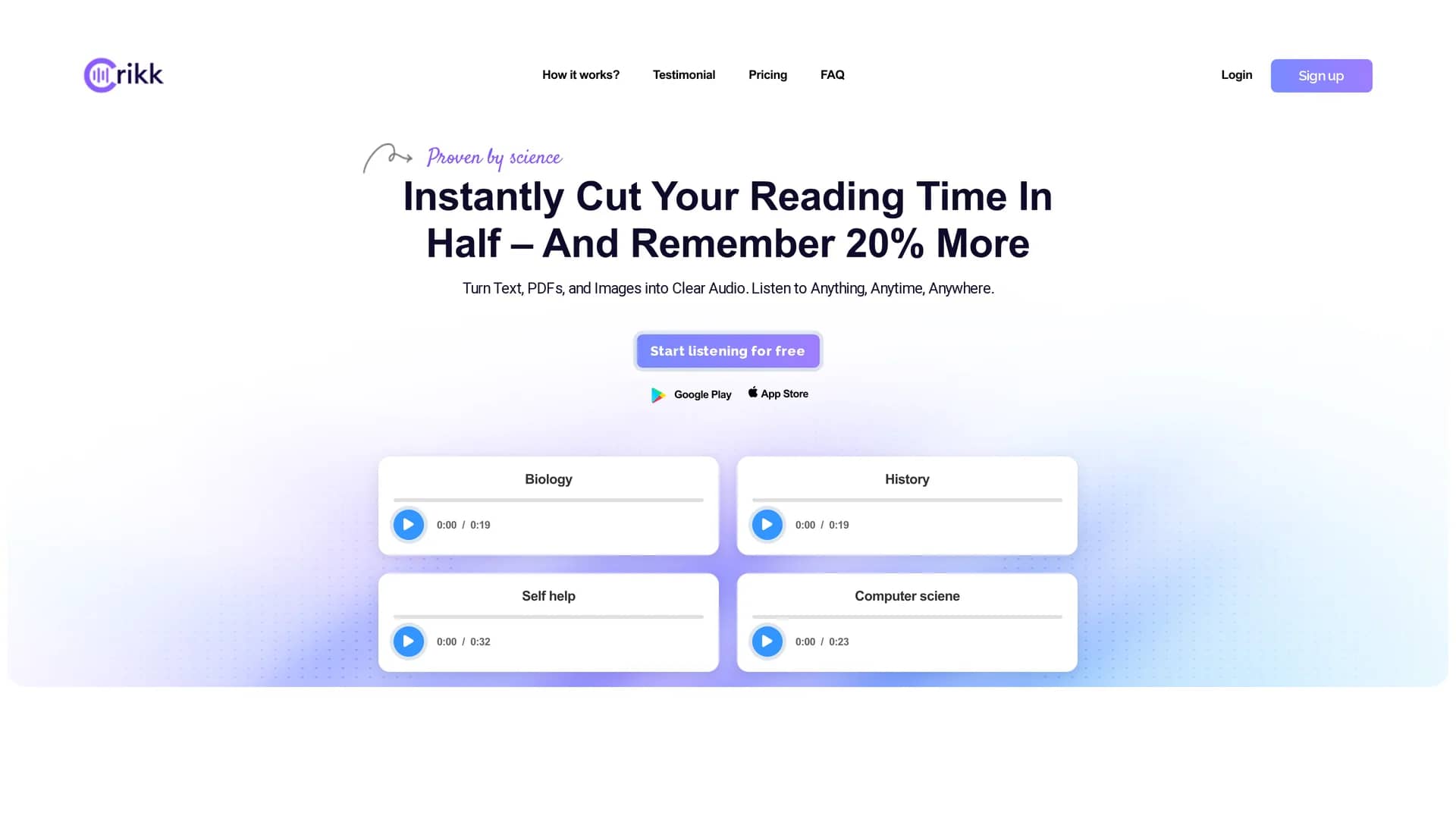 crikk homepage