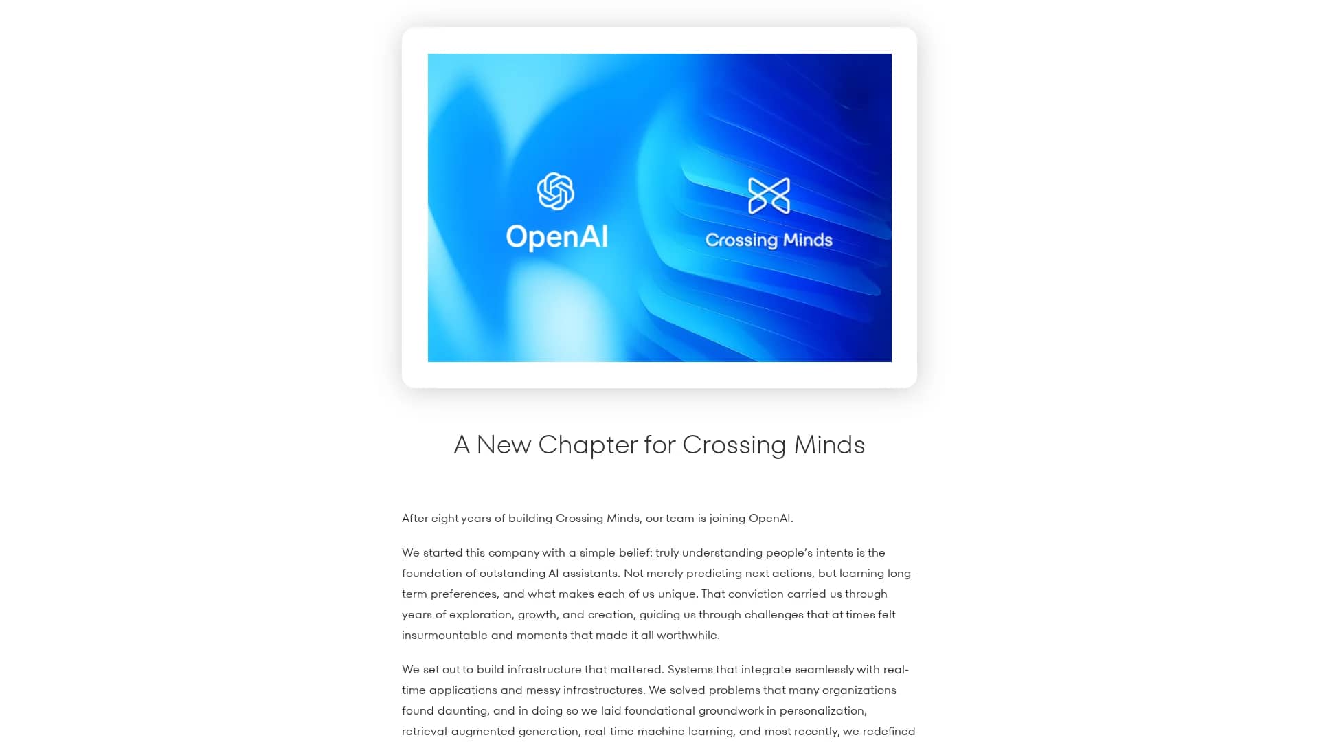 crossingminds-com homepage