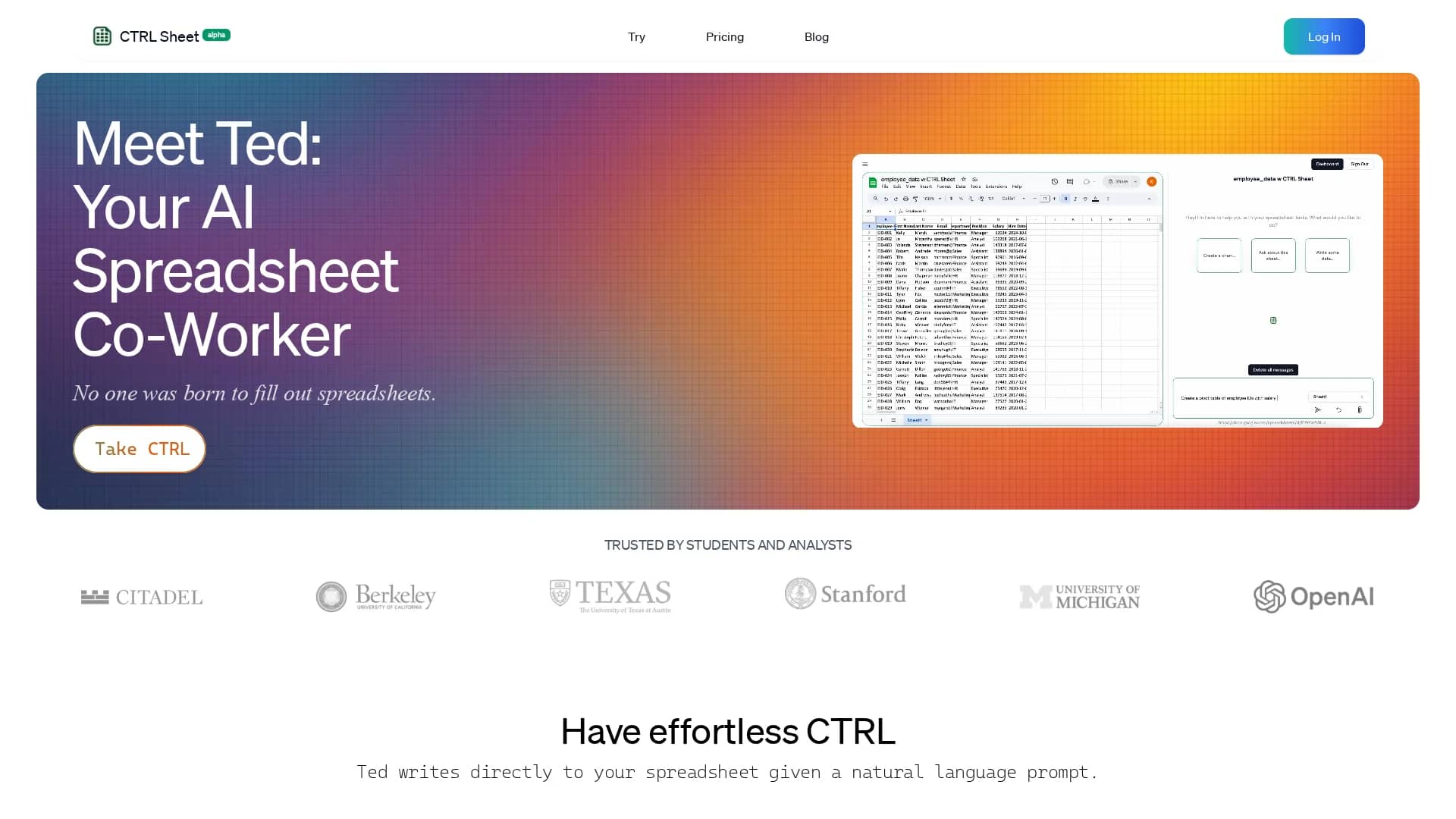 ctrl-sheet homepage
