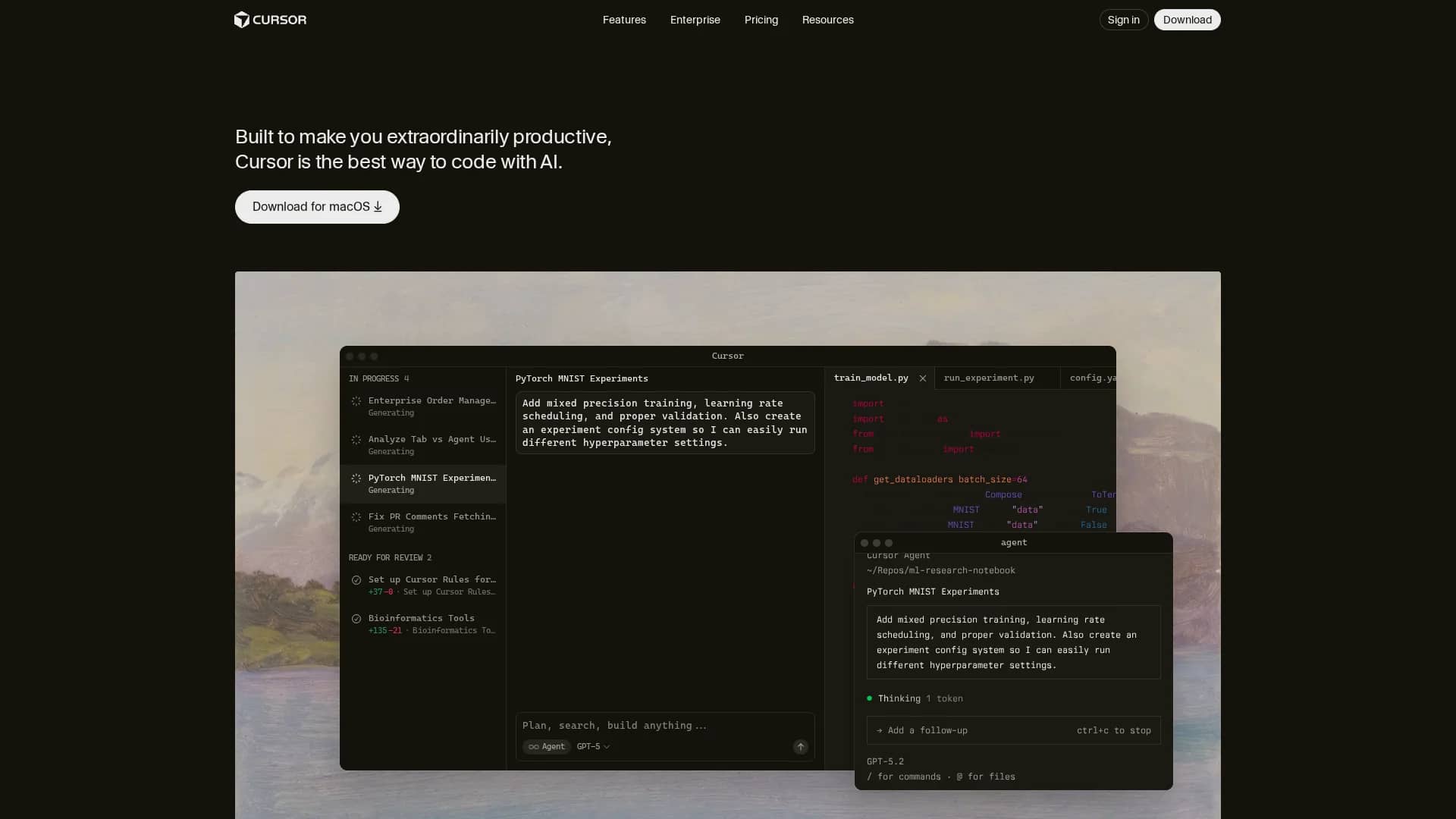 cursor homepage