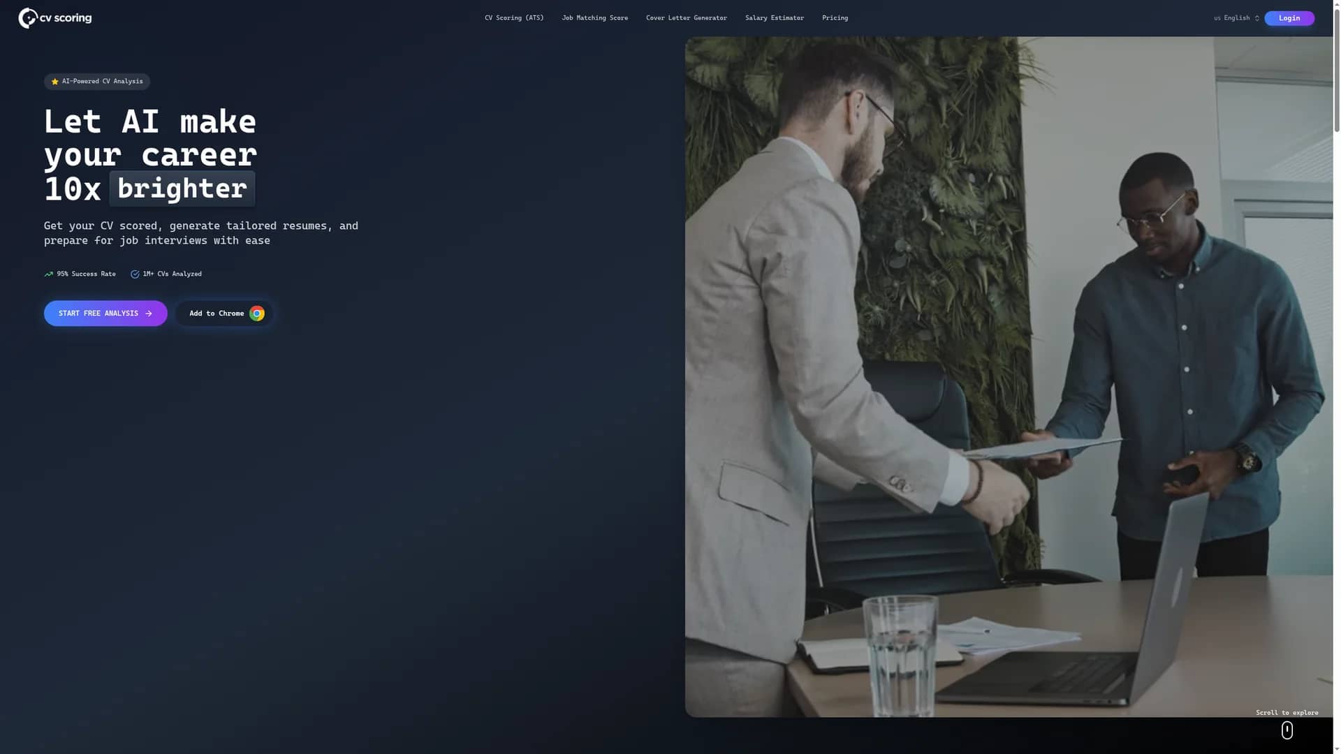 cvscoring-com homepage