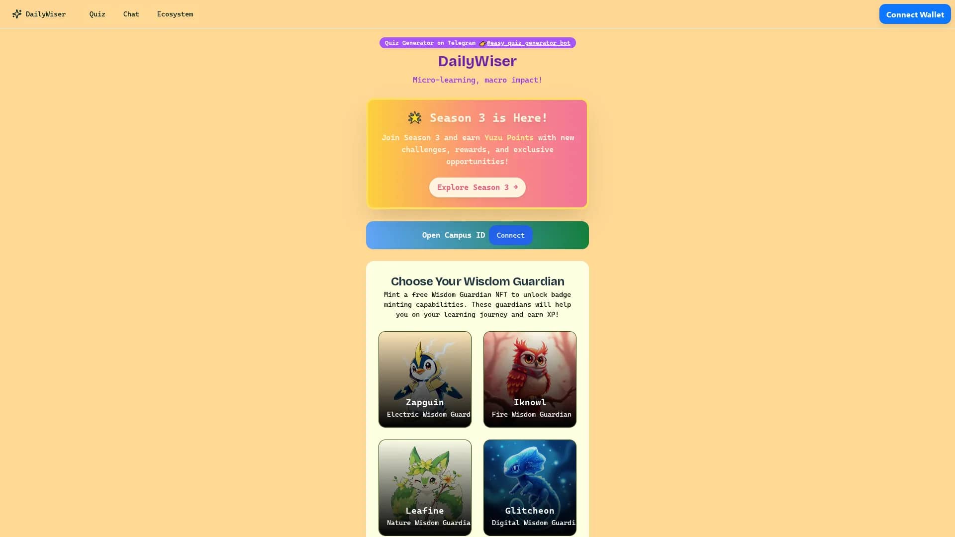 daily-wiser homepage