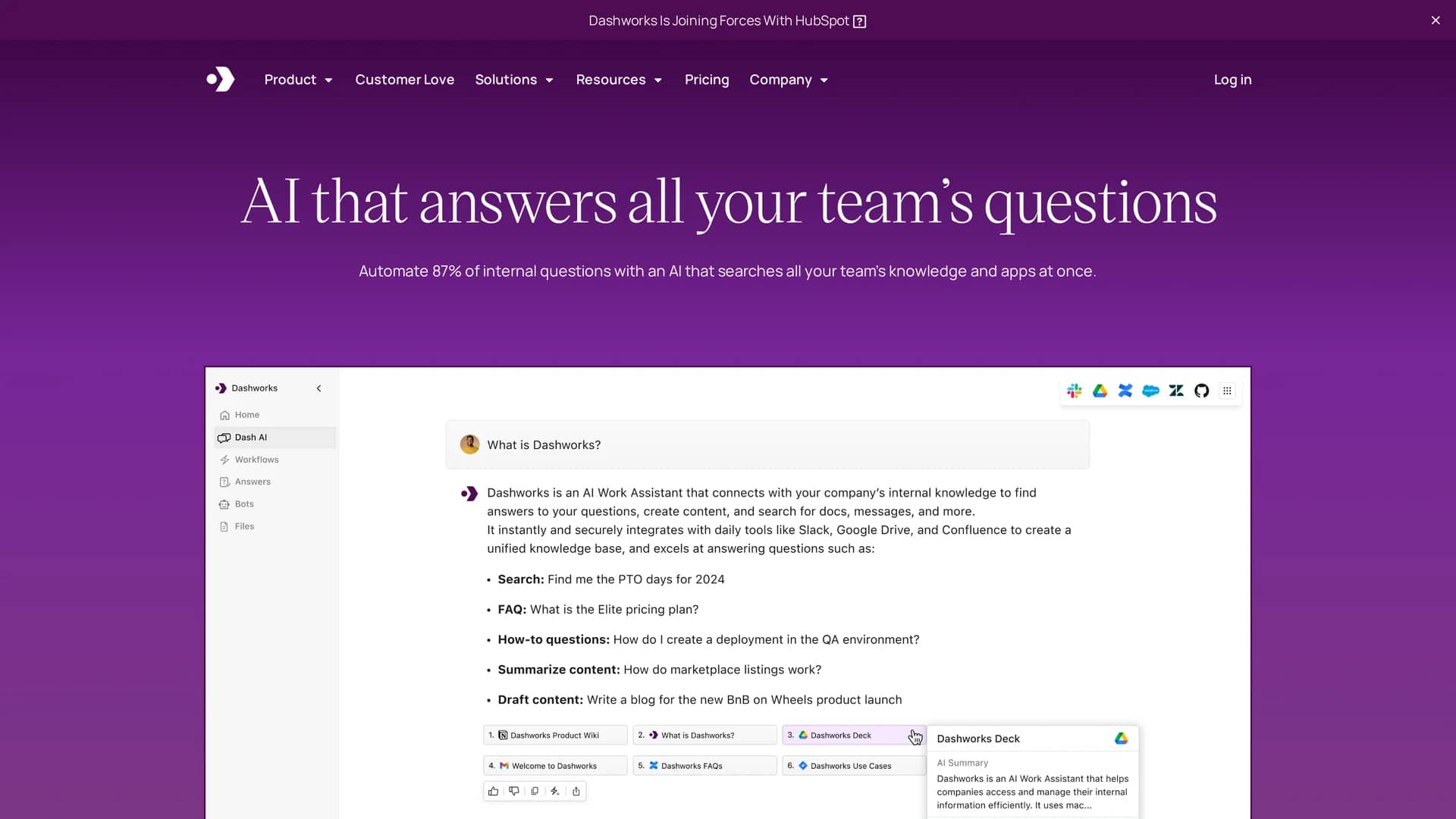 dashworks-ai homepage