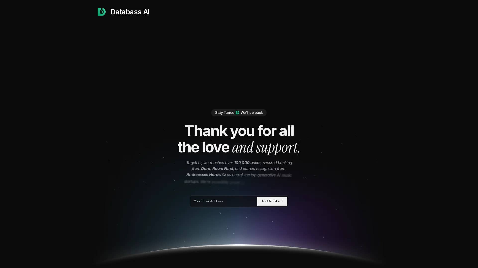 databass-ai homepage