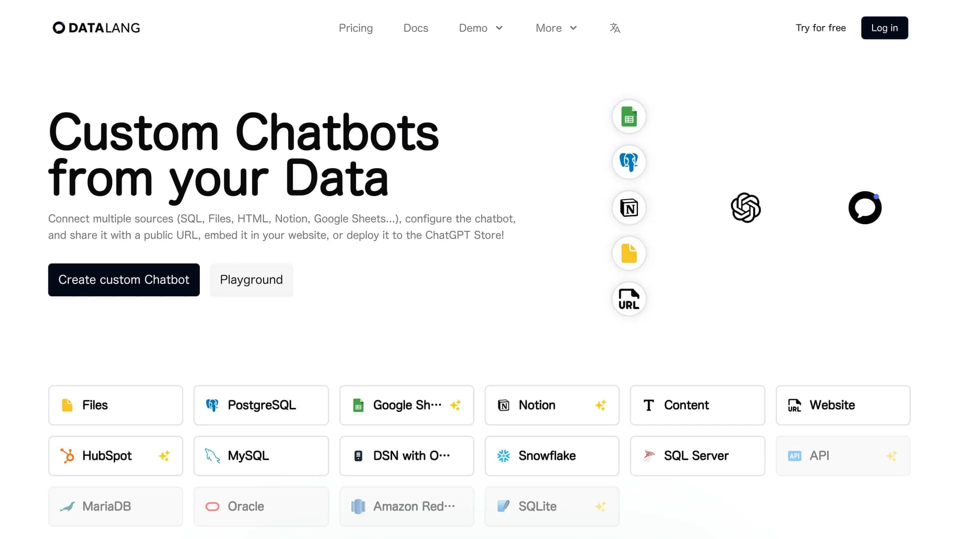 datalang homepage