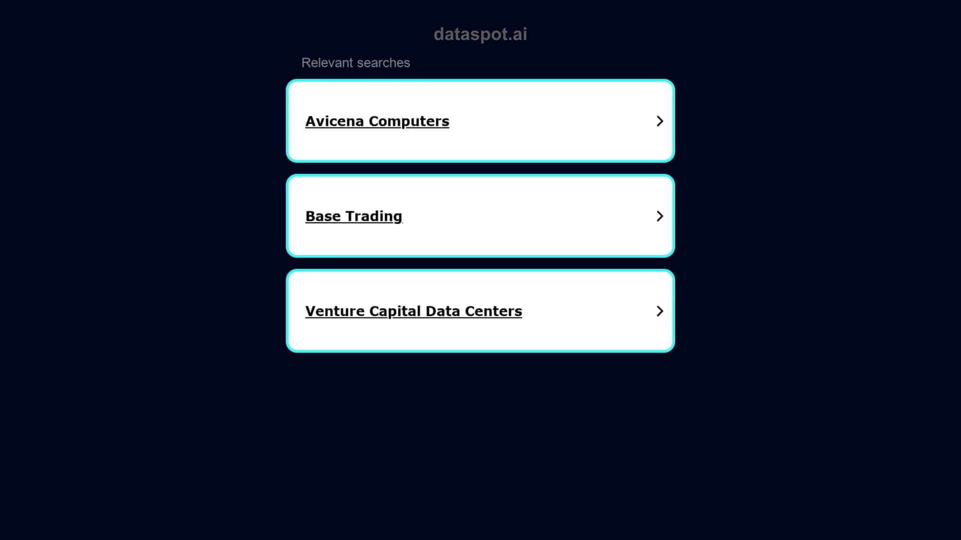 dataspot homepage
