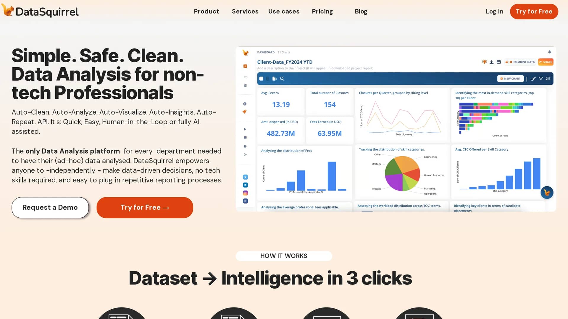 datasquirrel-ai homepage