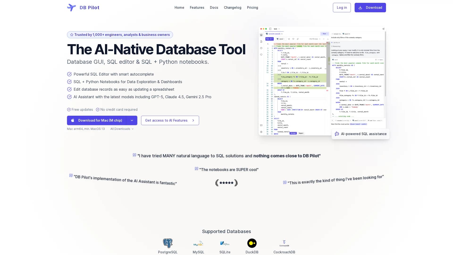 db-pilot homepage