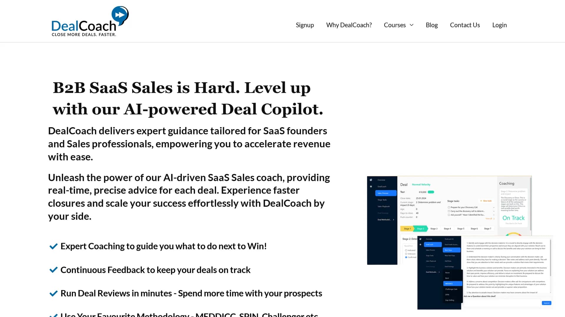 dealcoach homepage