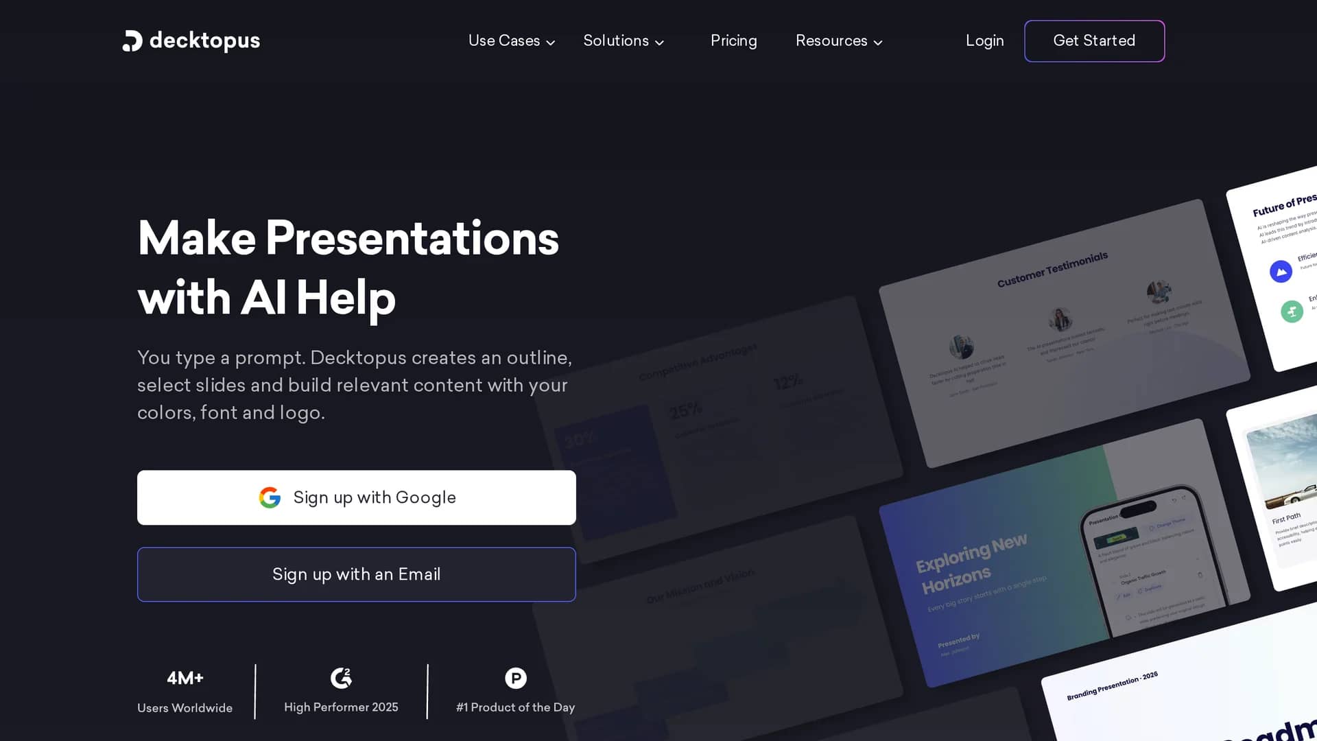 decktopus-ai homepage