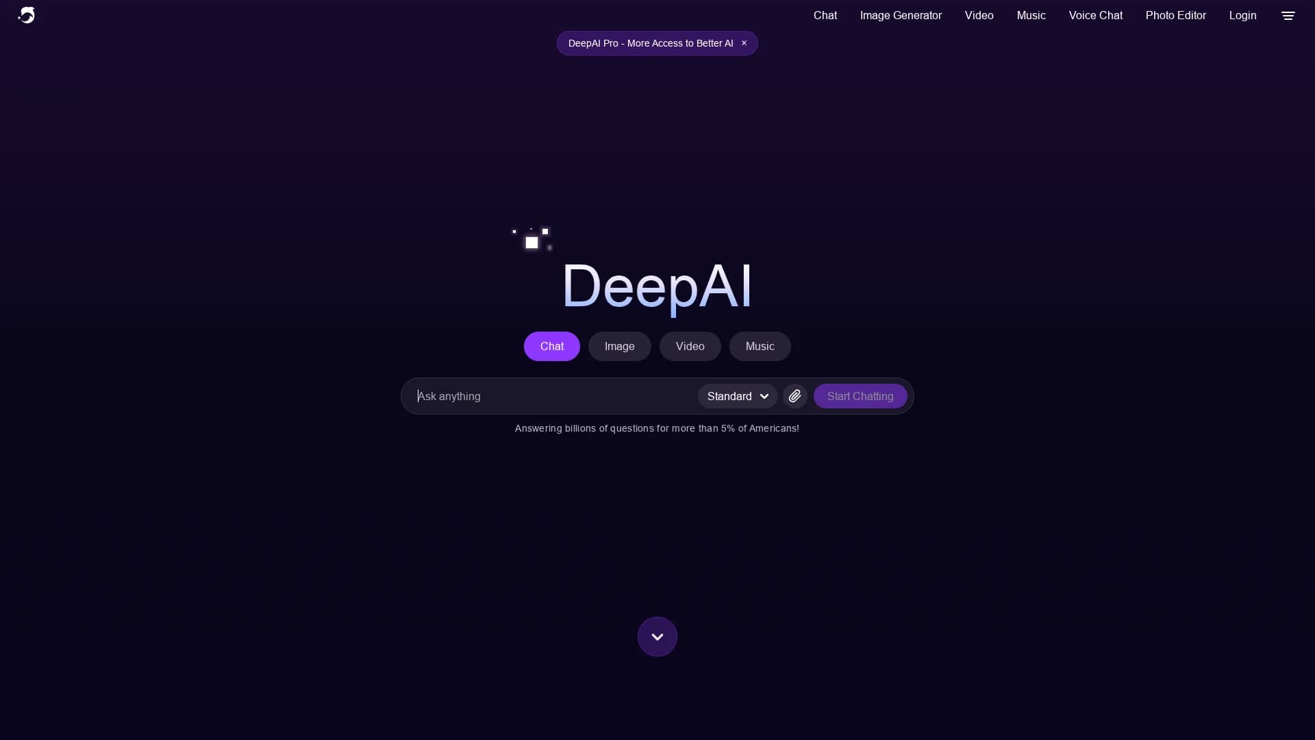 deepai-org homepage