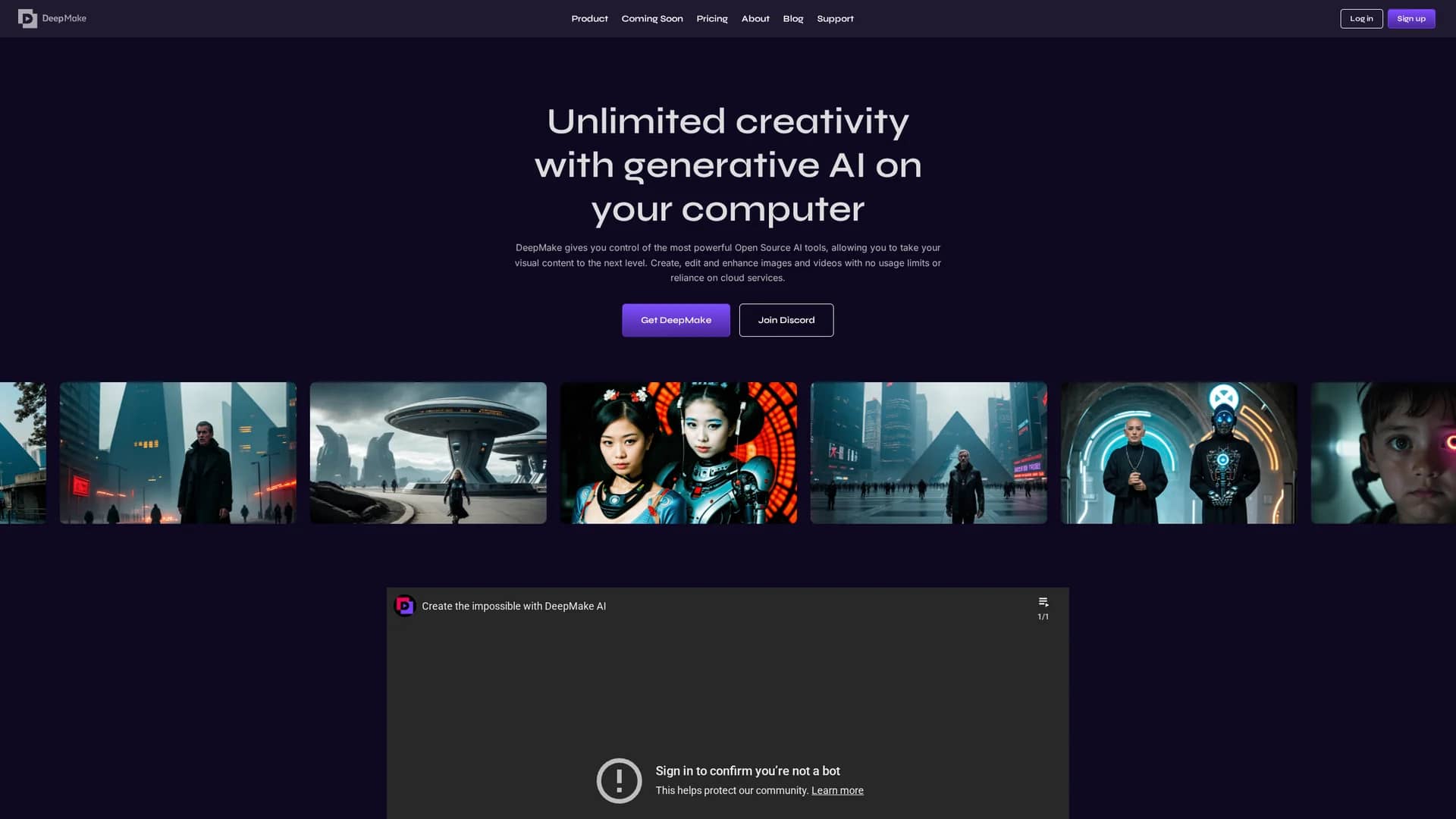 deepmake homepage