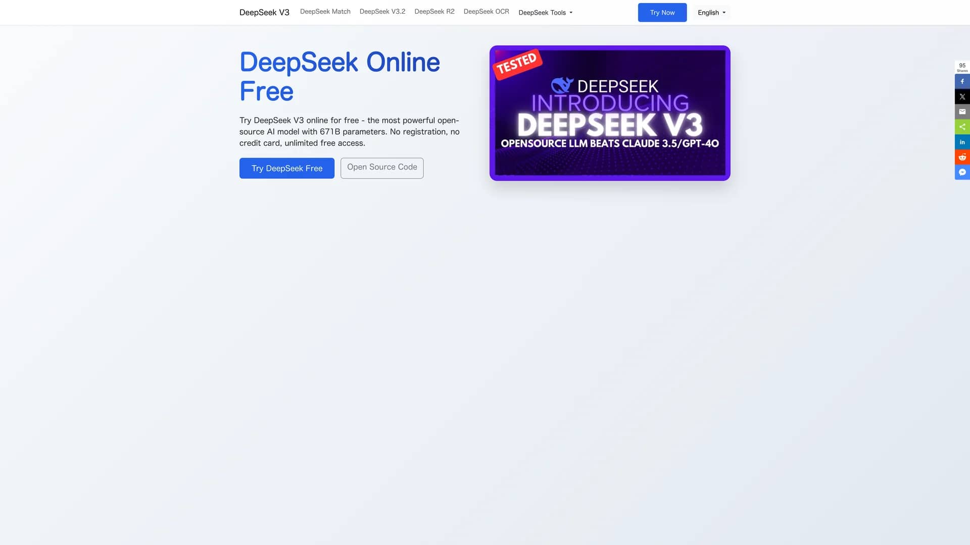 deepseek-online homepage