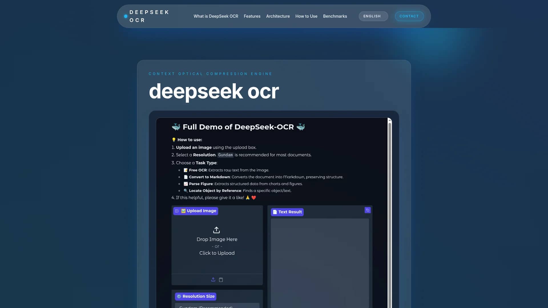 deepseekocr-io homepage