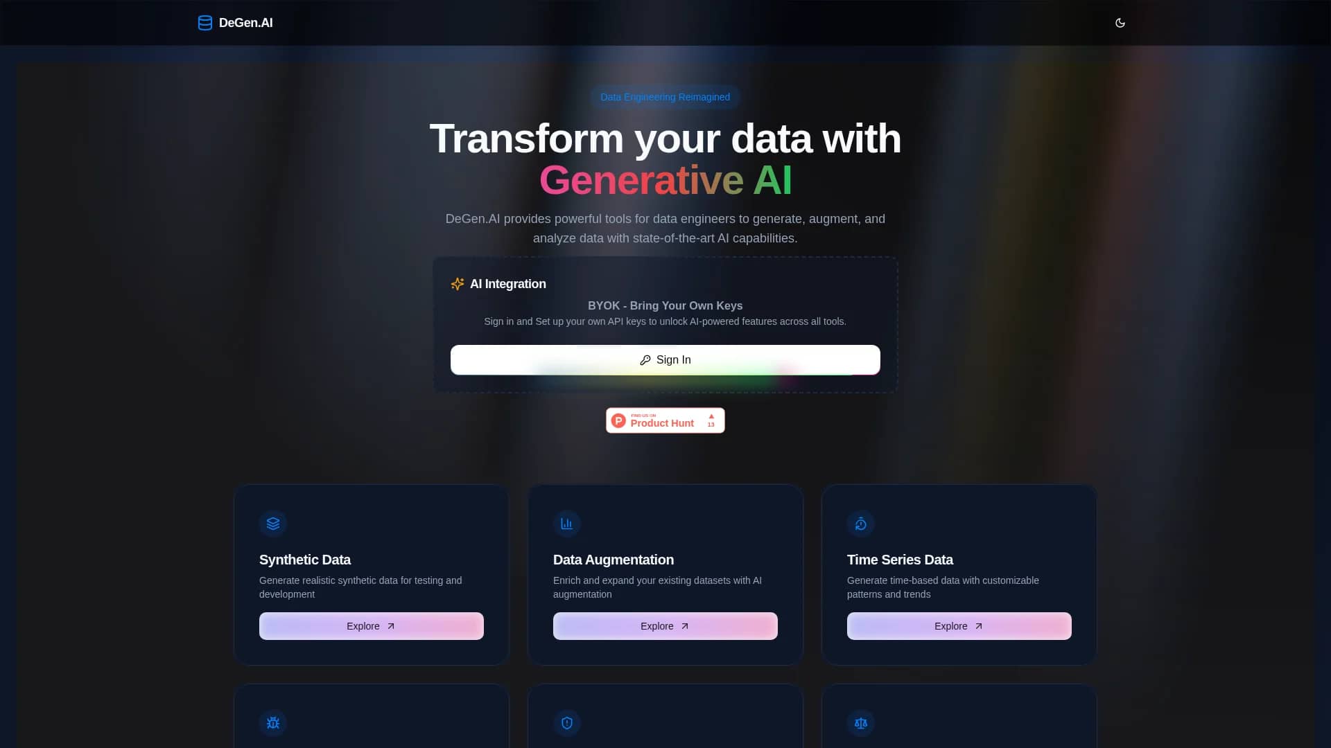 degen-ai homepage