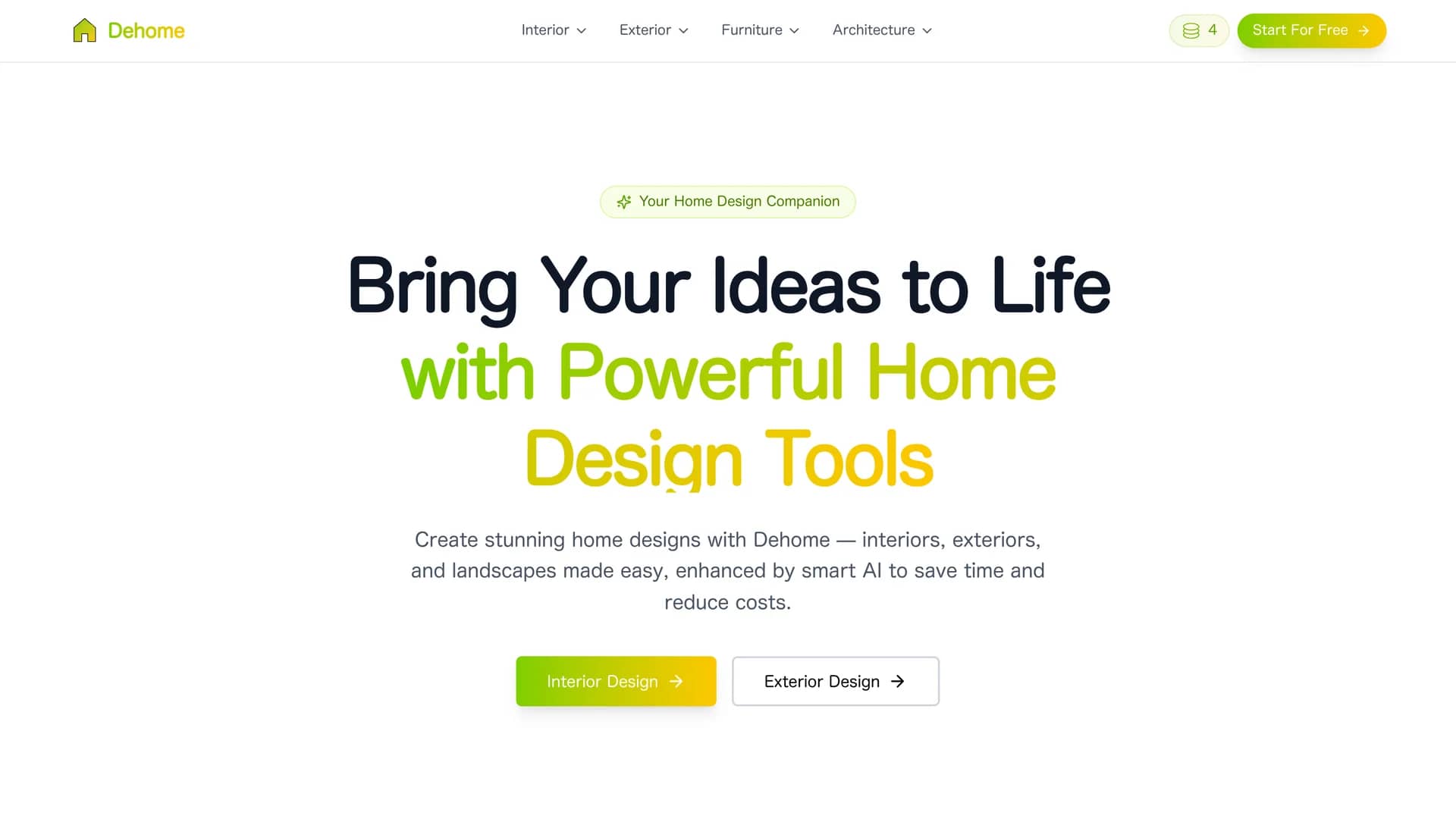 dehome-ai homepage