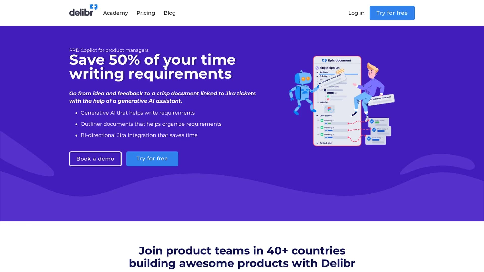 delibr-ai homepage