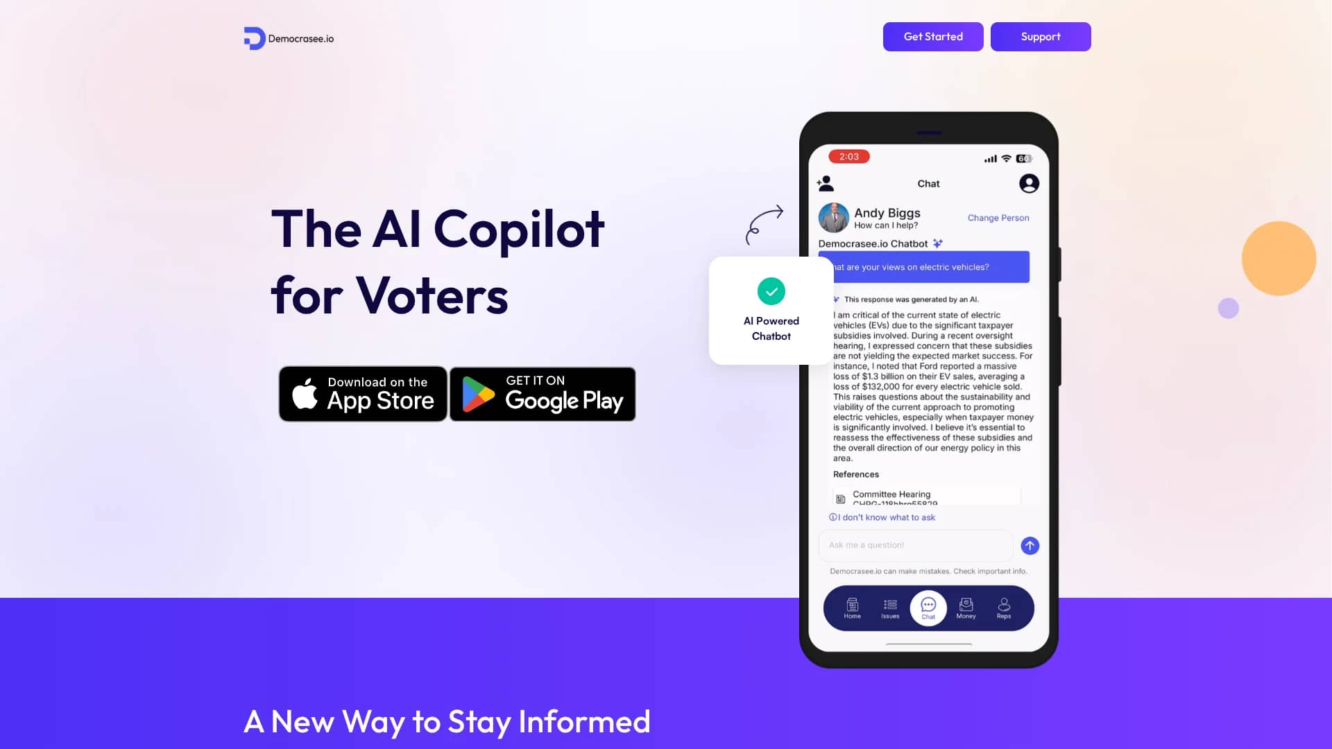democrasee-io homepage