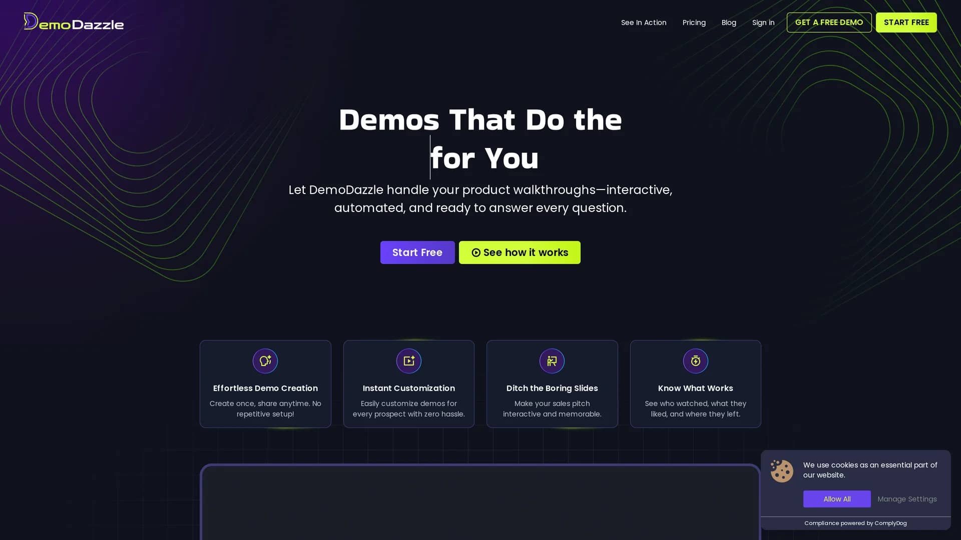 demodazzle homepage