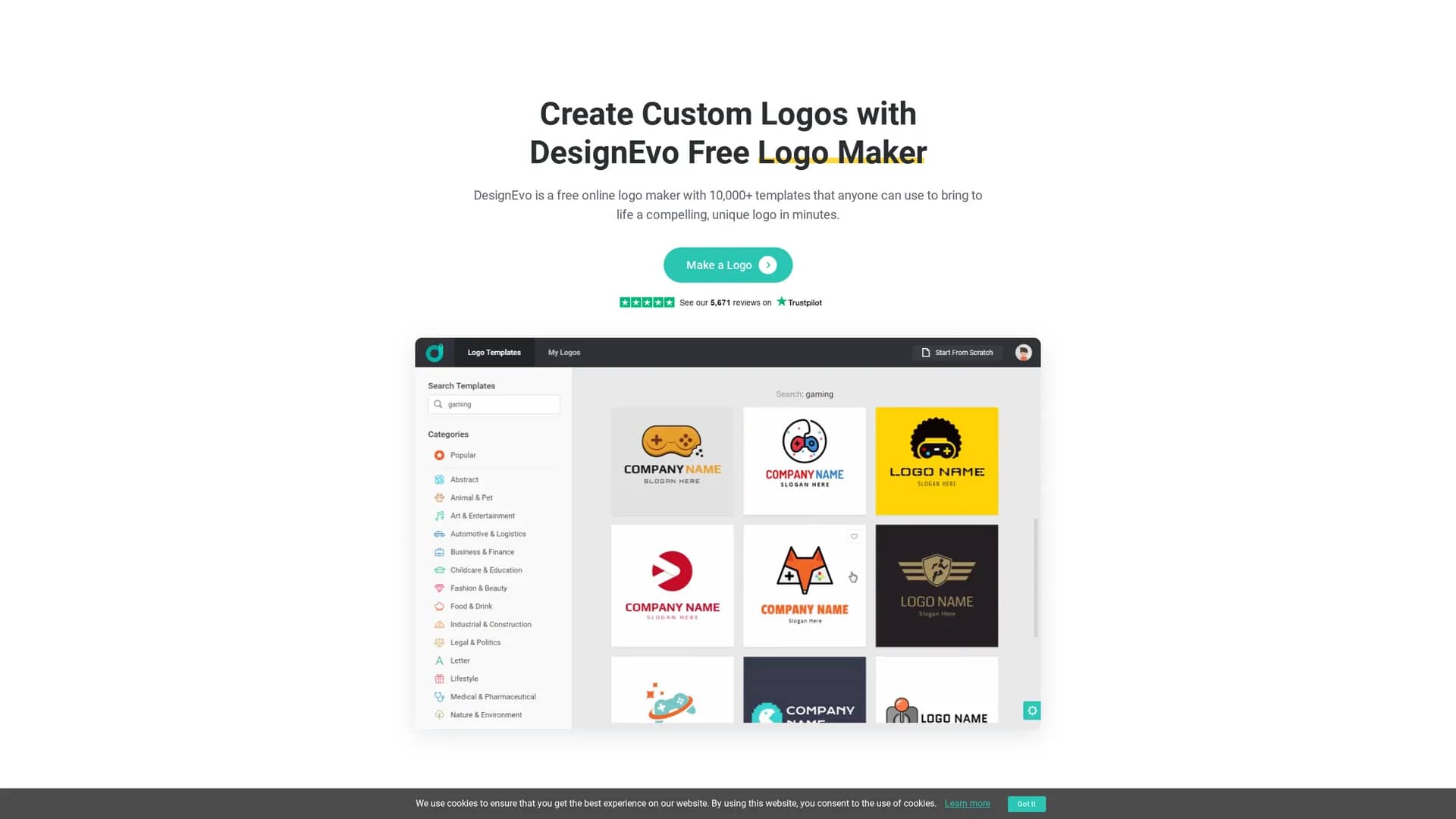 designevo homepage