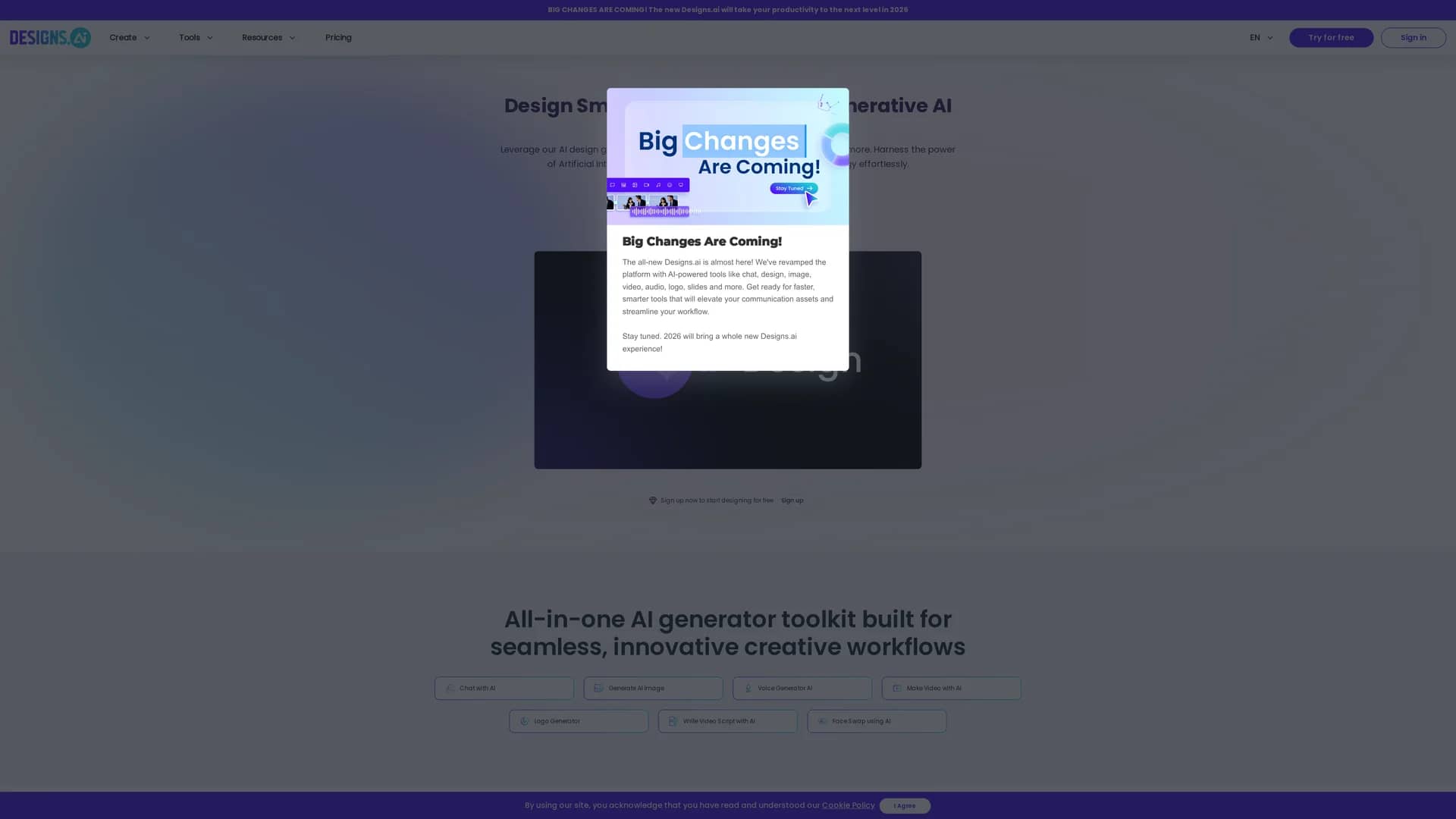 designs-ai homepage