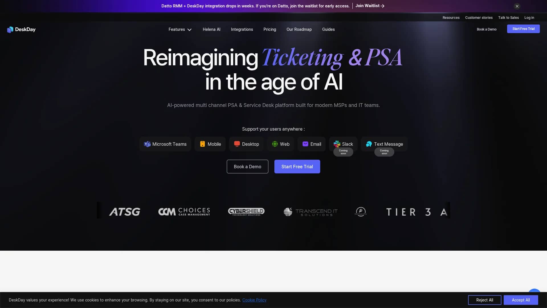 deskday homepage