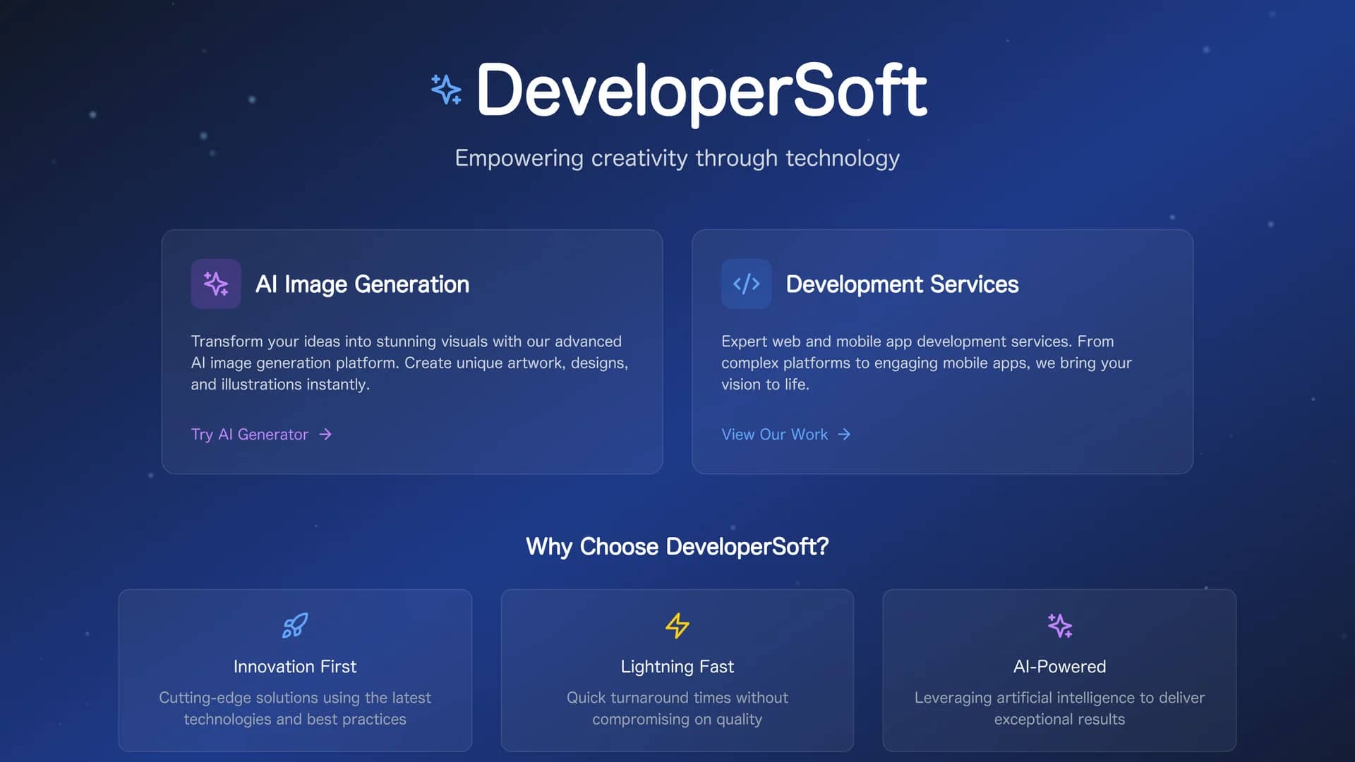 developersoft homepage