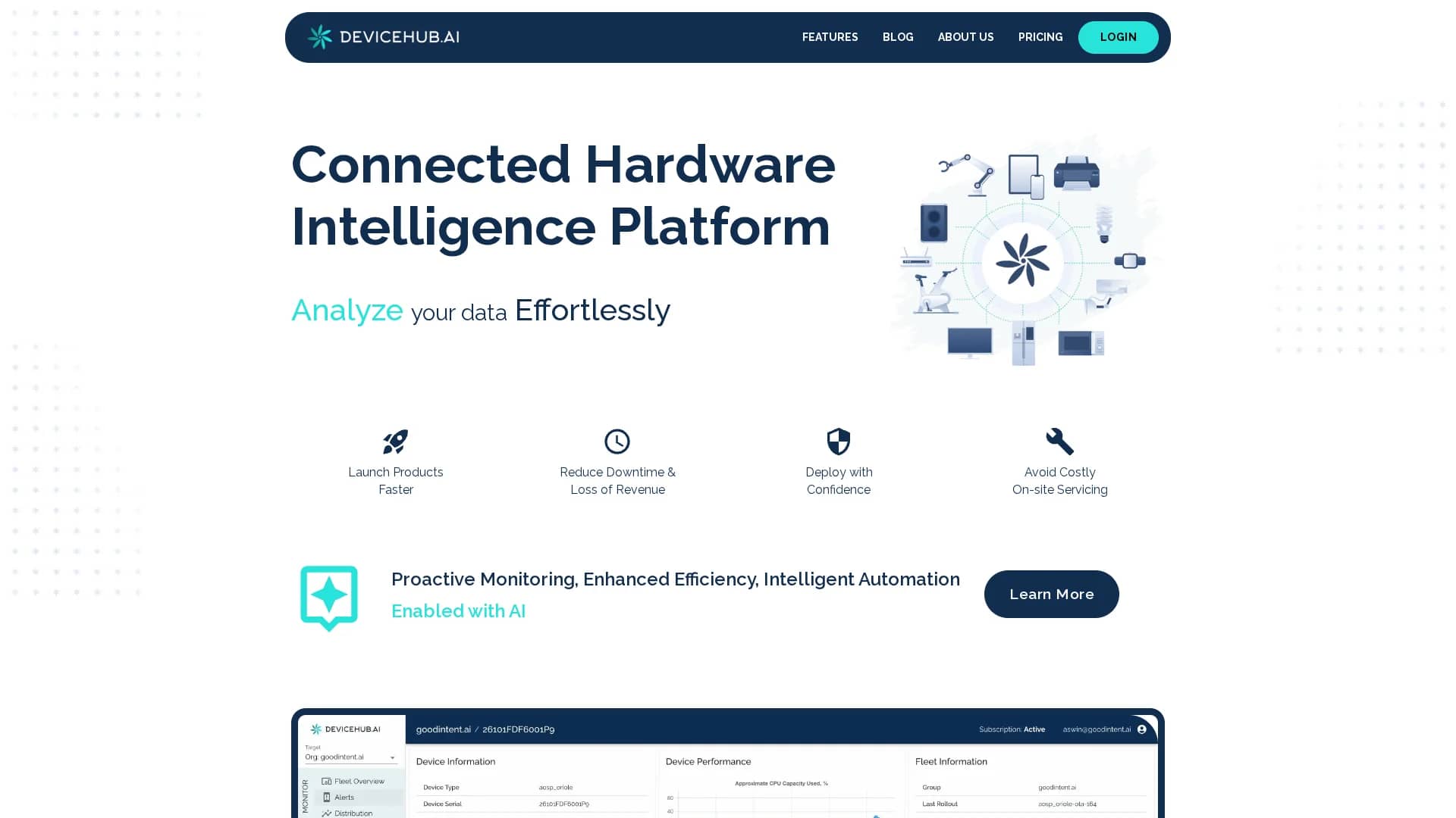 devicehub-ai homepage