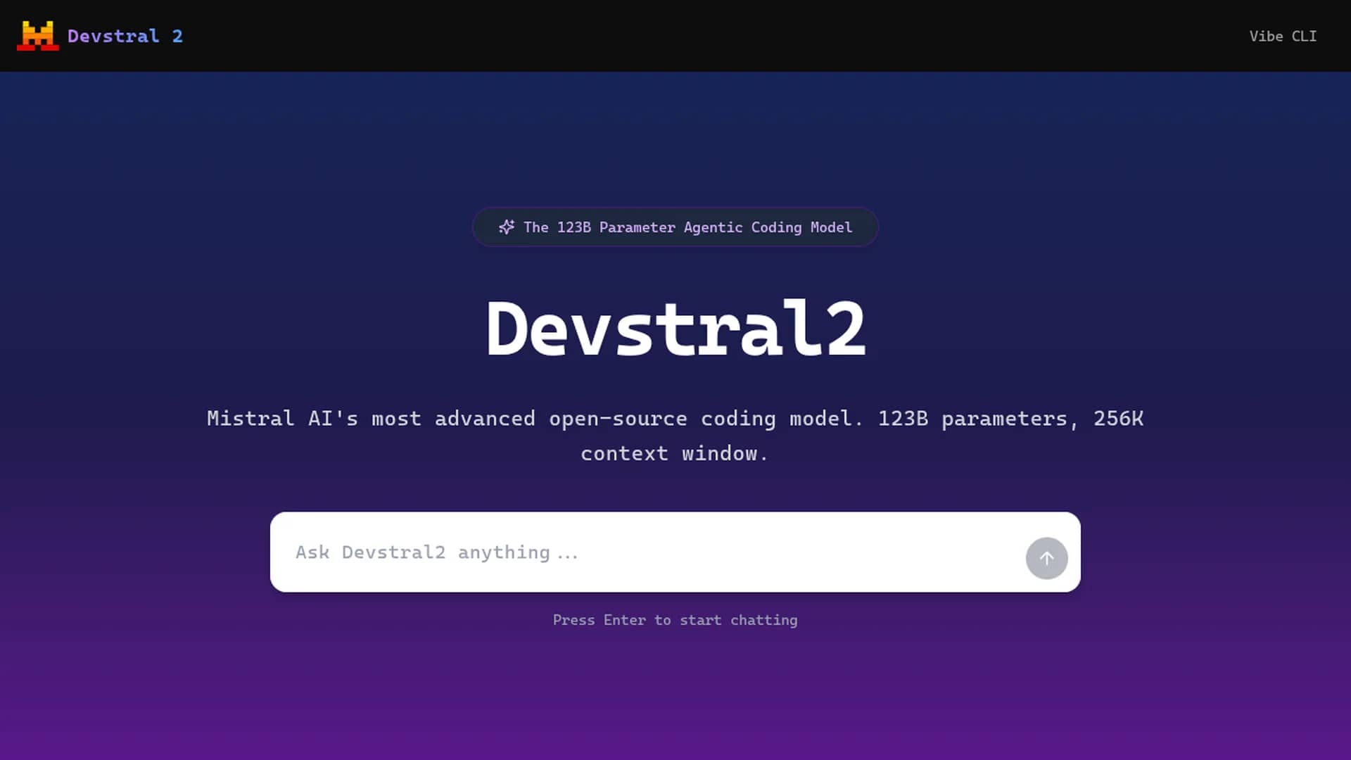 devstral2 homepage