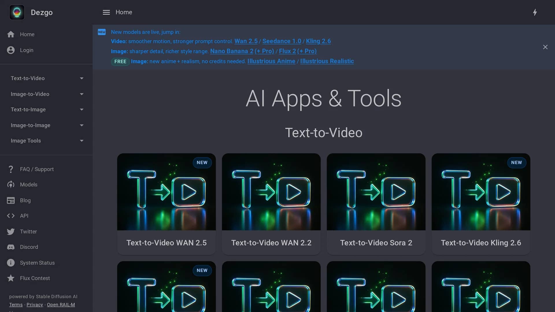 dezgo homepage