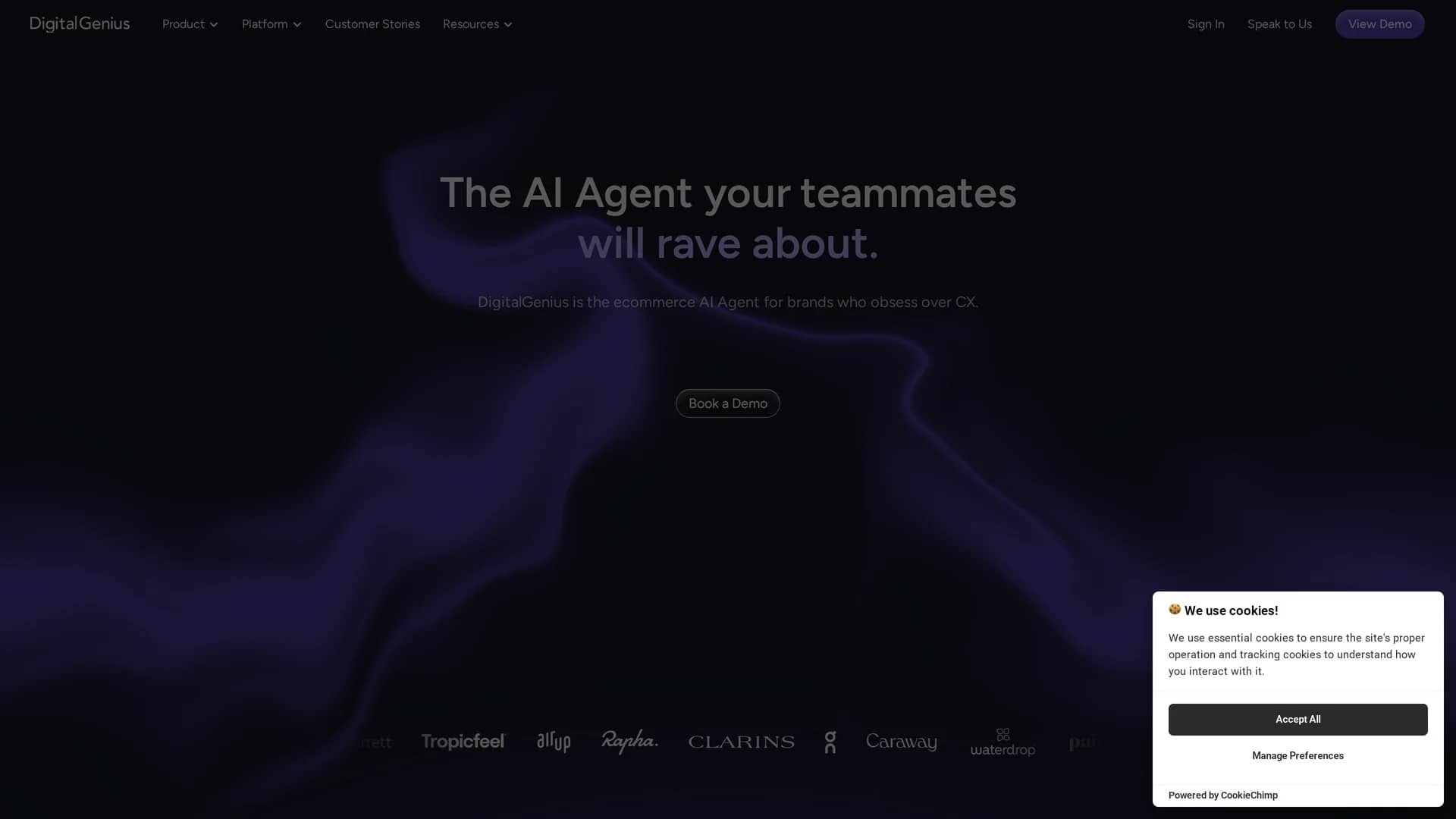 digitalgenius homepage