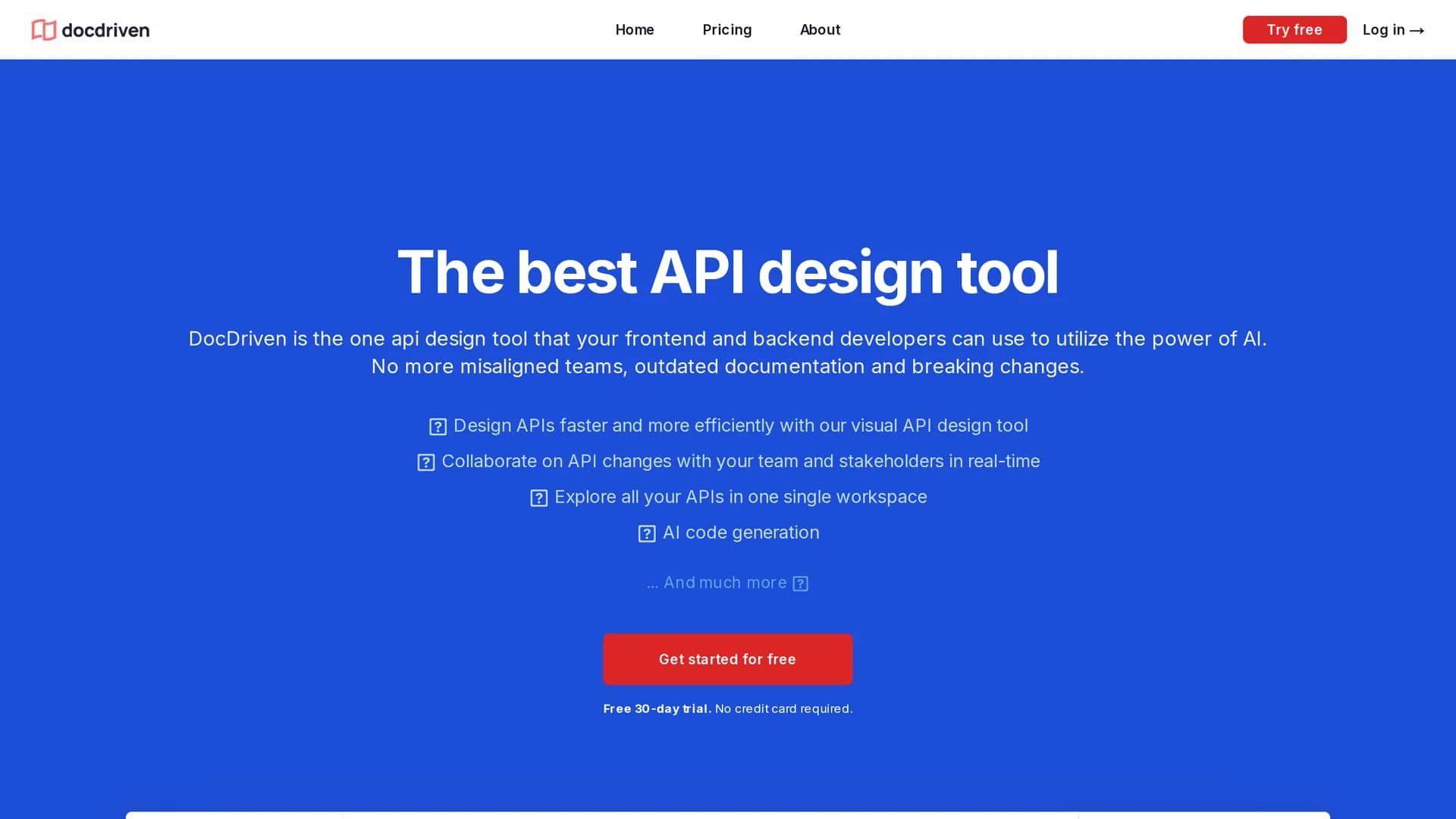 docdriven homepage