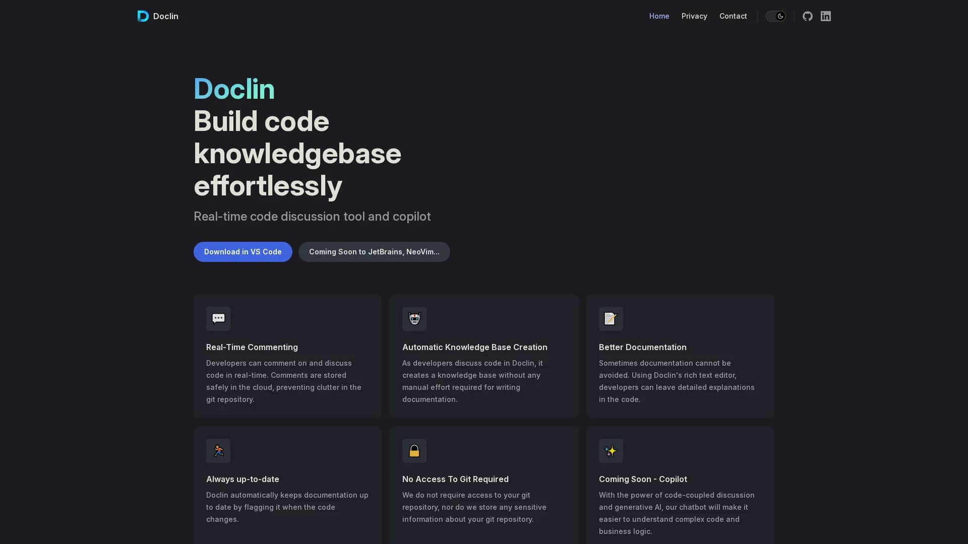 doclin homepage