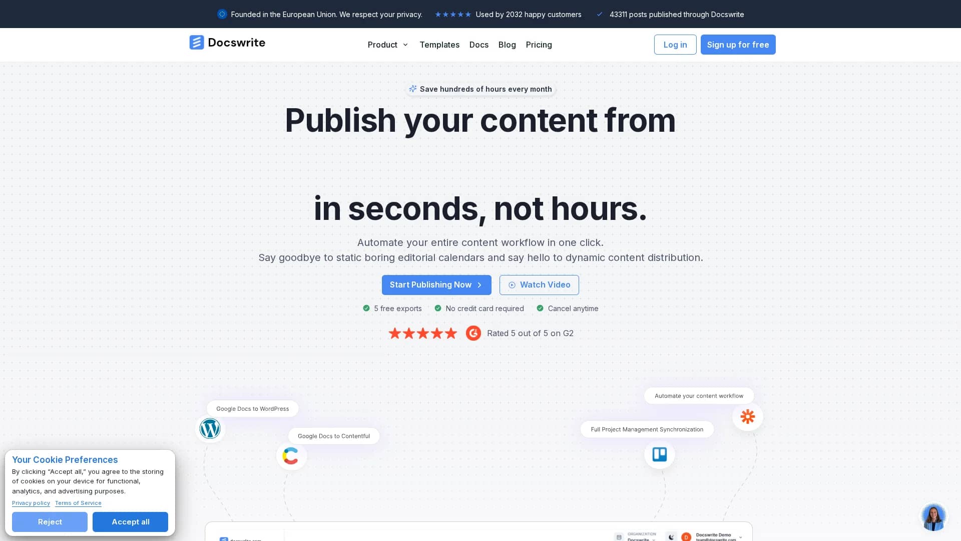docswrite-com homepage
