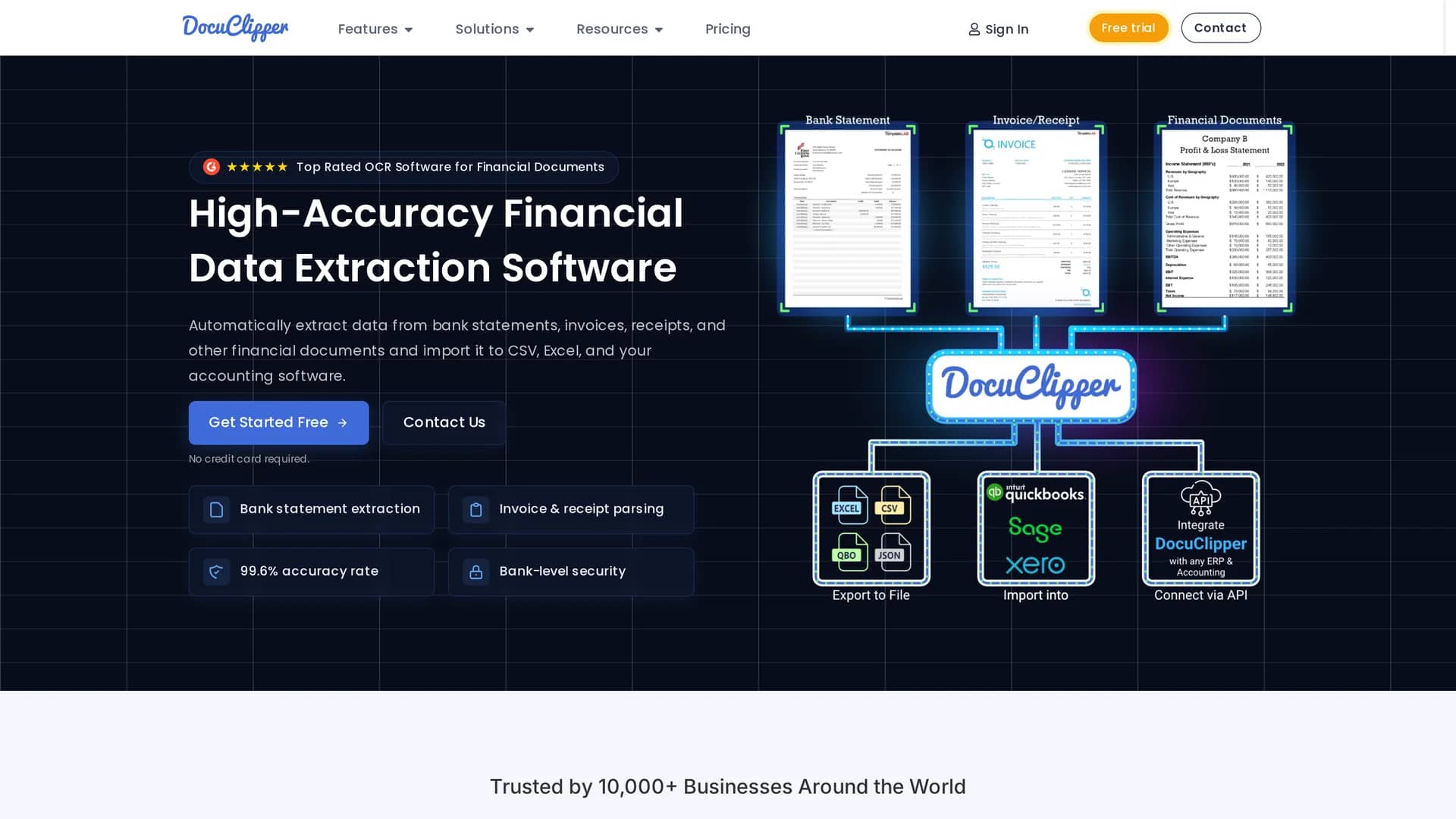 docuclipper homepage