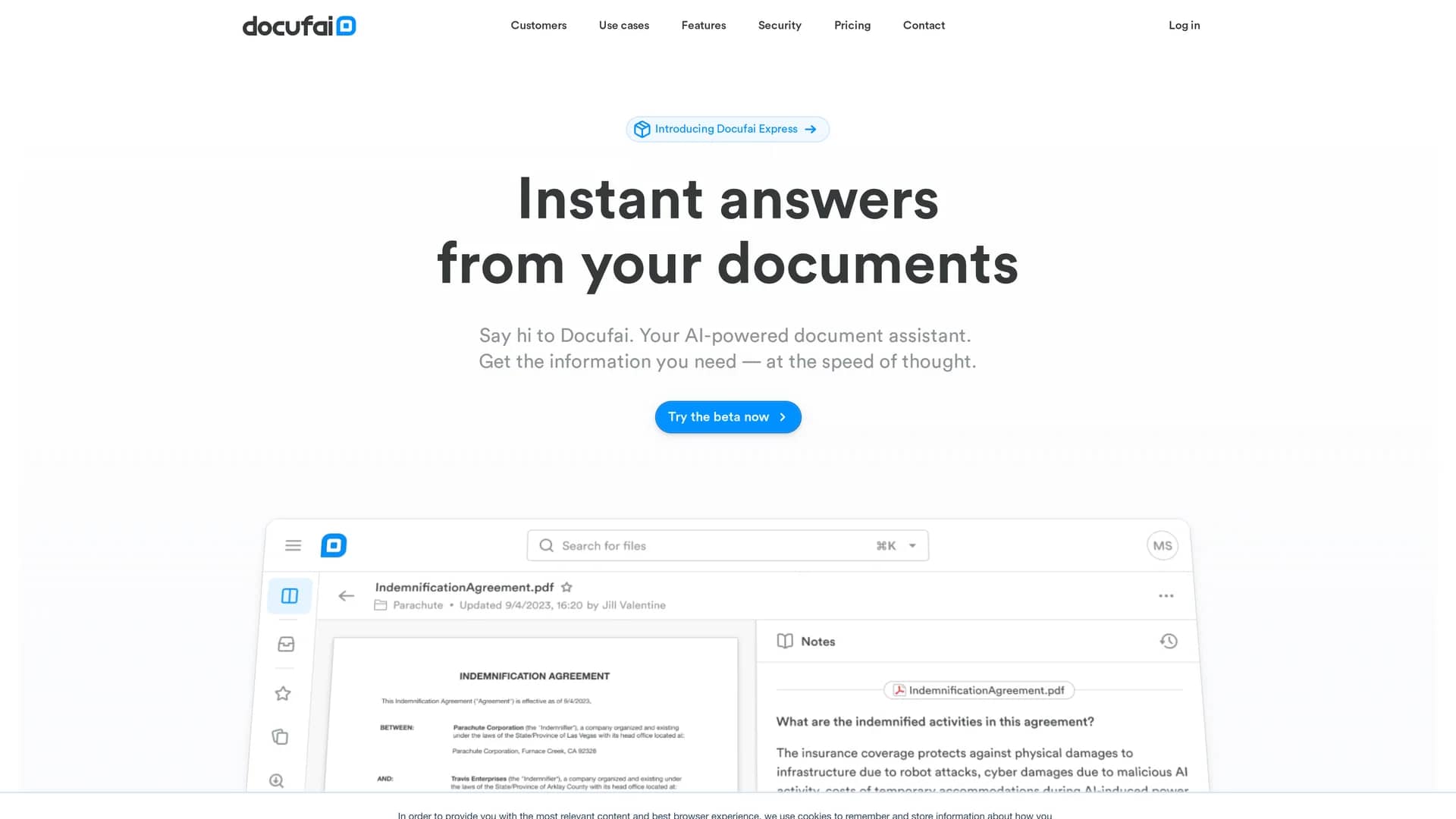docufai homepage