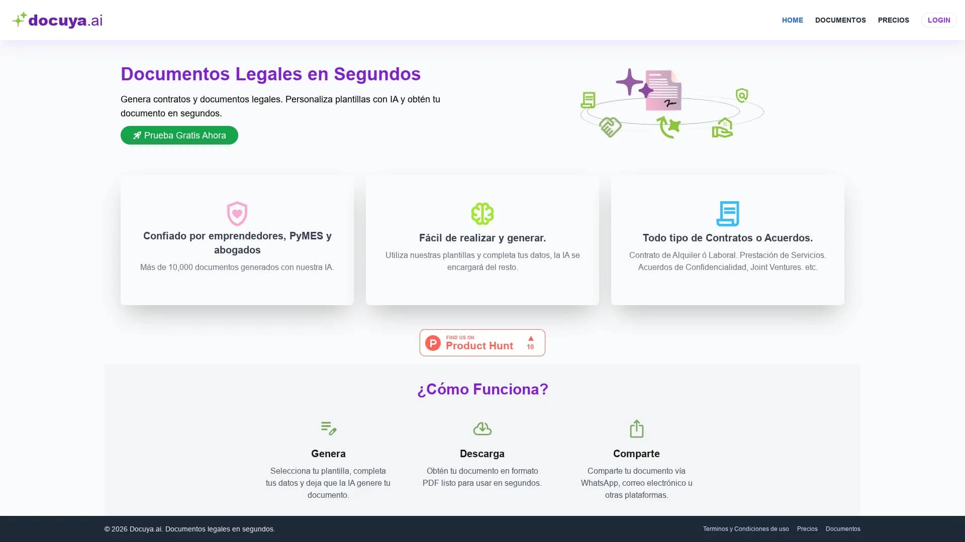 docuya-ai homepage