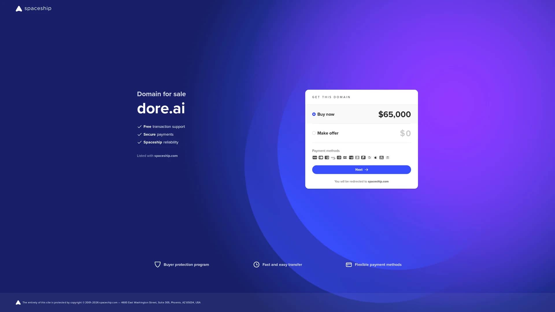 dore-ai homepage