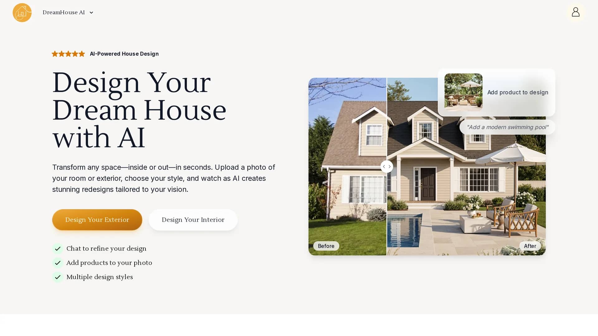 dreamhouse-ai homepage