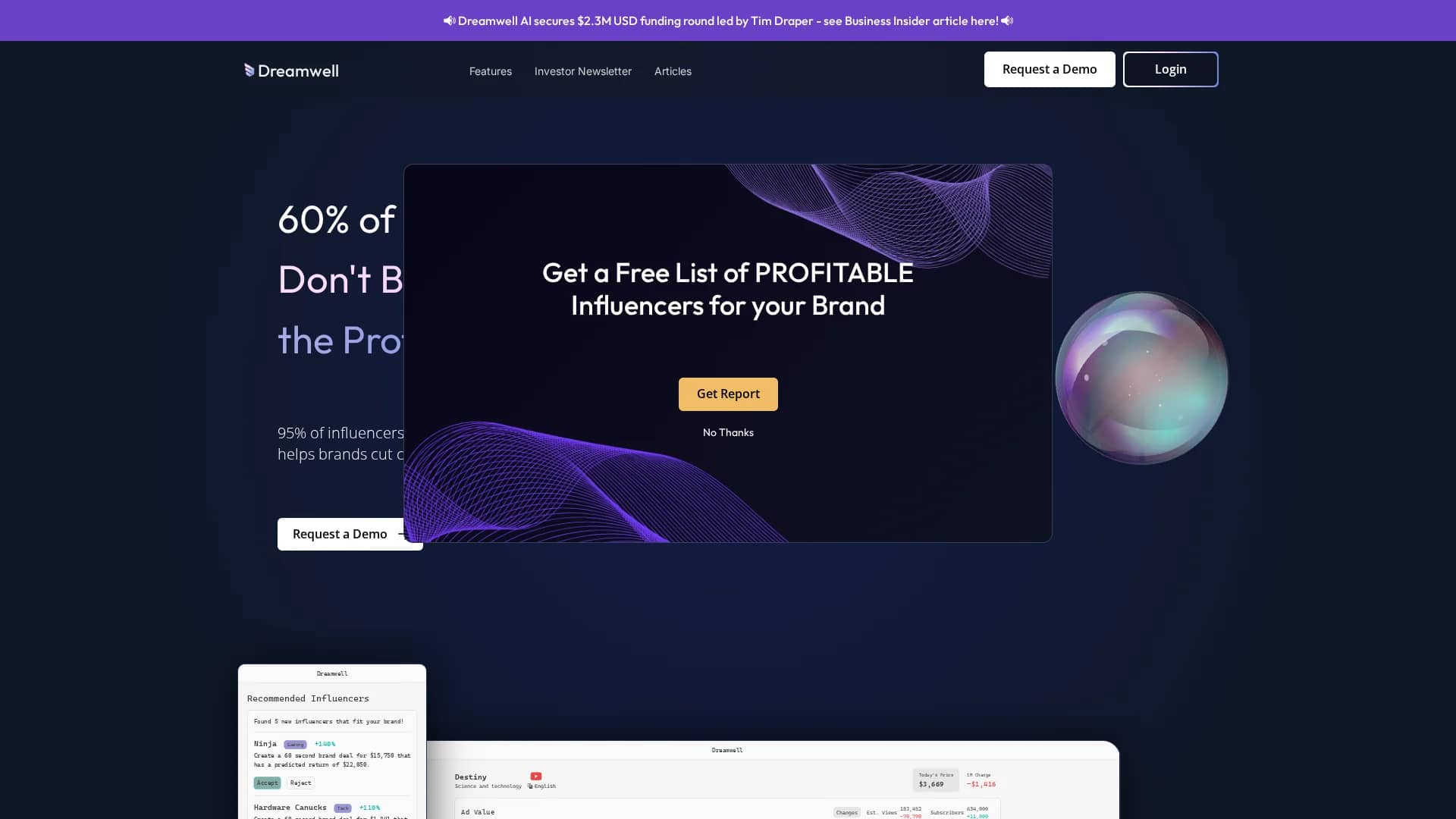 dreamwell homepage